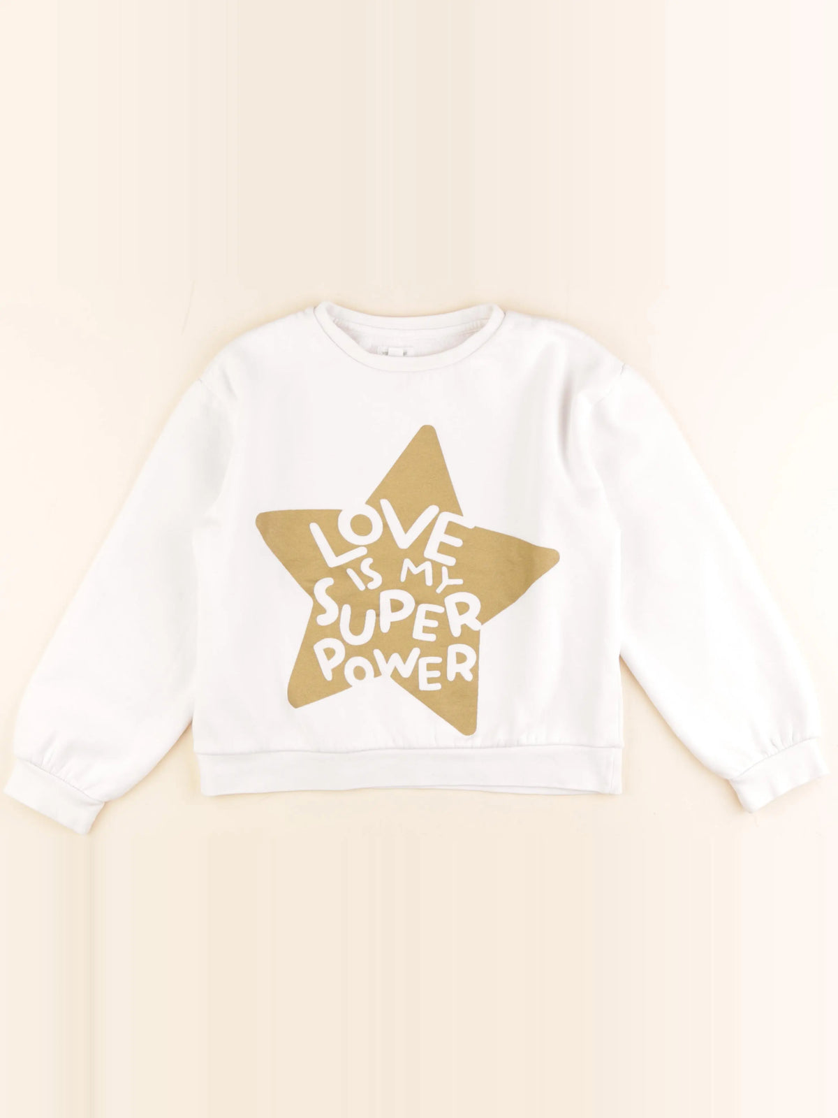 Vertbaudet - sweat blanc - 10 ans