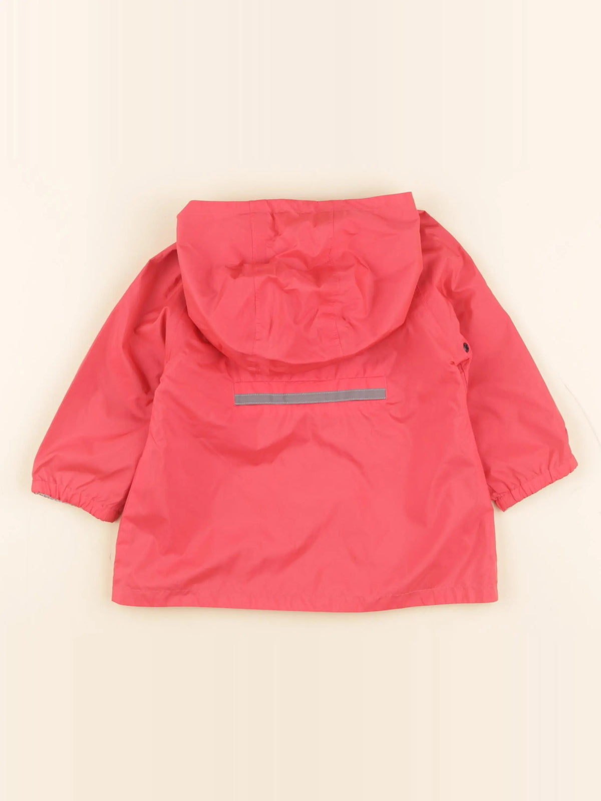 Petit Bateau - imperméable réversible bleu, rose - 18 mois