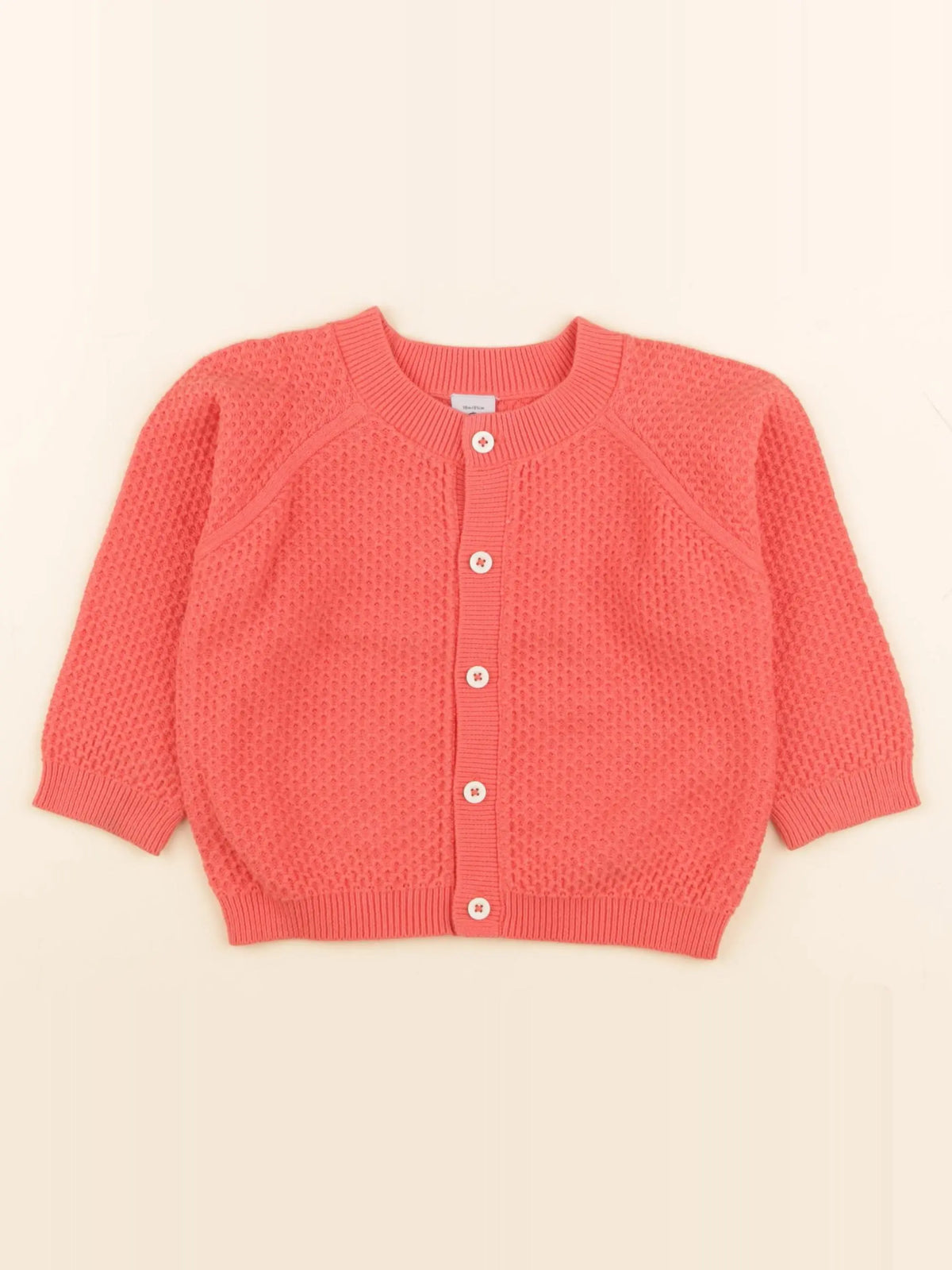 Petit Bateau - gilet rose - 18 mois
