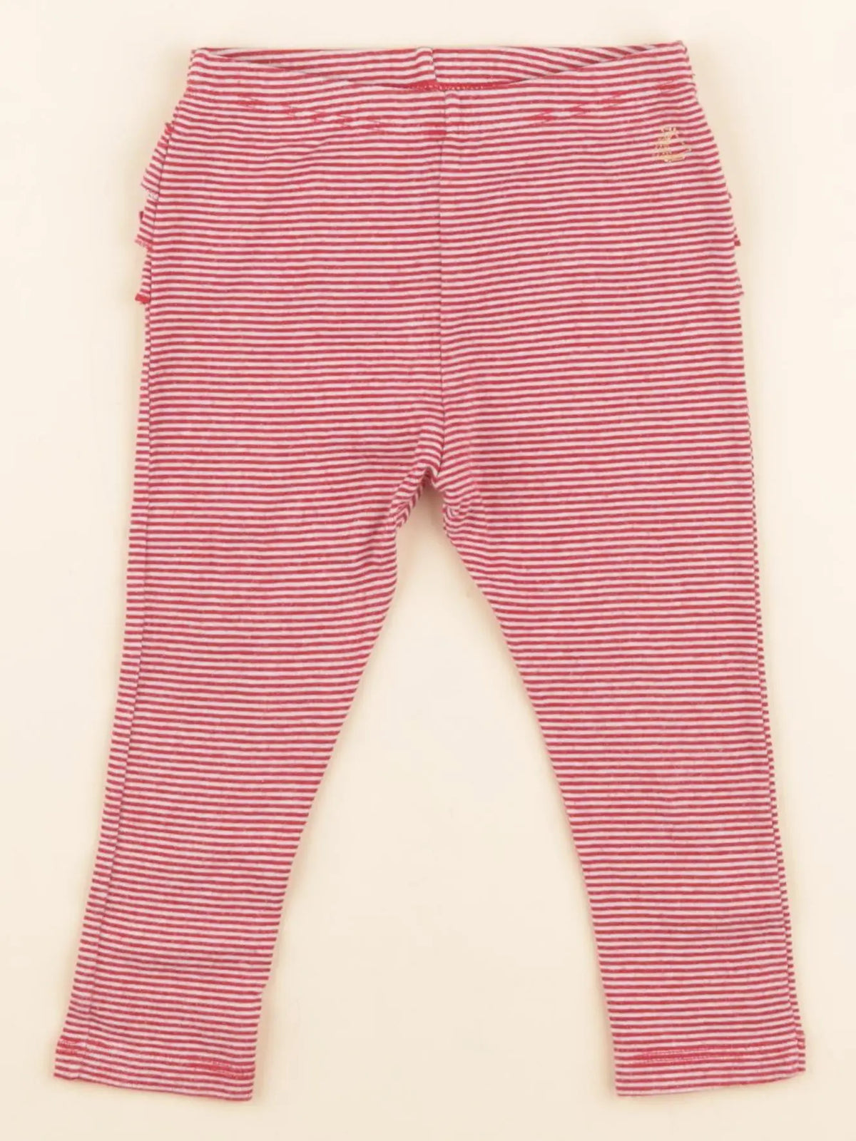 Petit Bateau - legging rouge - 18 mois