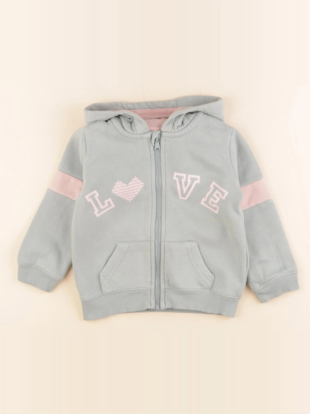Vertbaudet - sweat vert - 3 ans