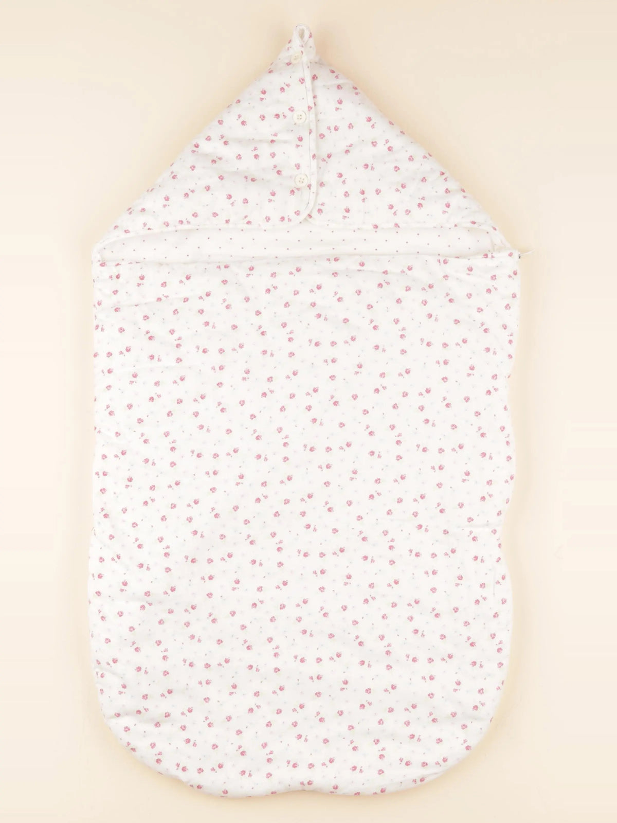 Petit Bateau - nid d'ange blanc, rose - 0/6 mois