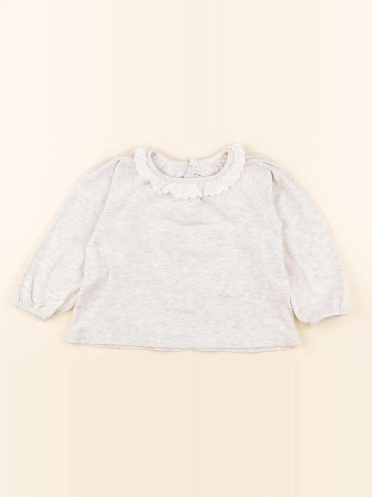 Petit Bateau - tee-shirt gris - 18 mois