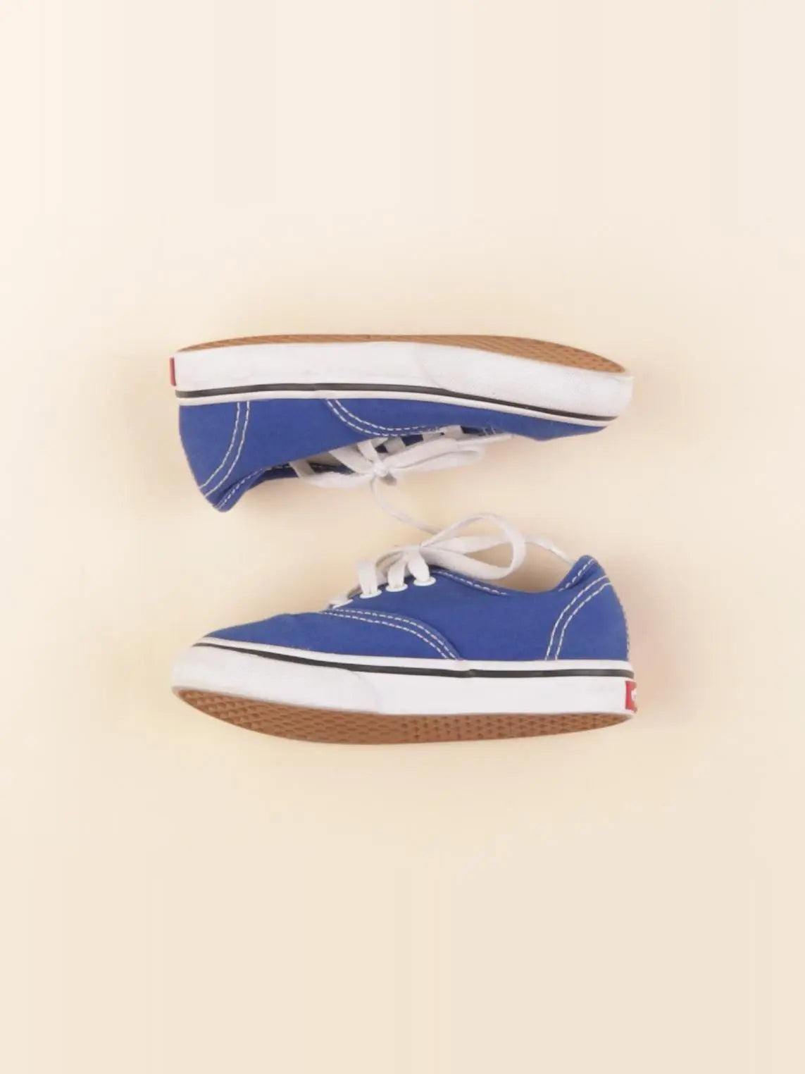 Vans - tennis à scratch/ lacets bleu - pointure 24