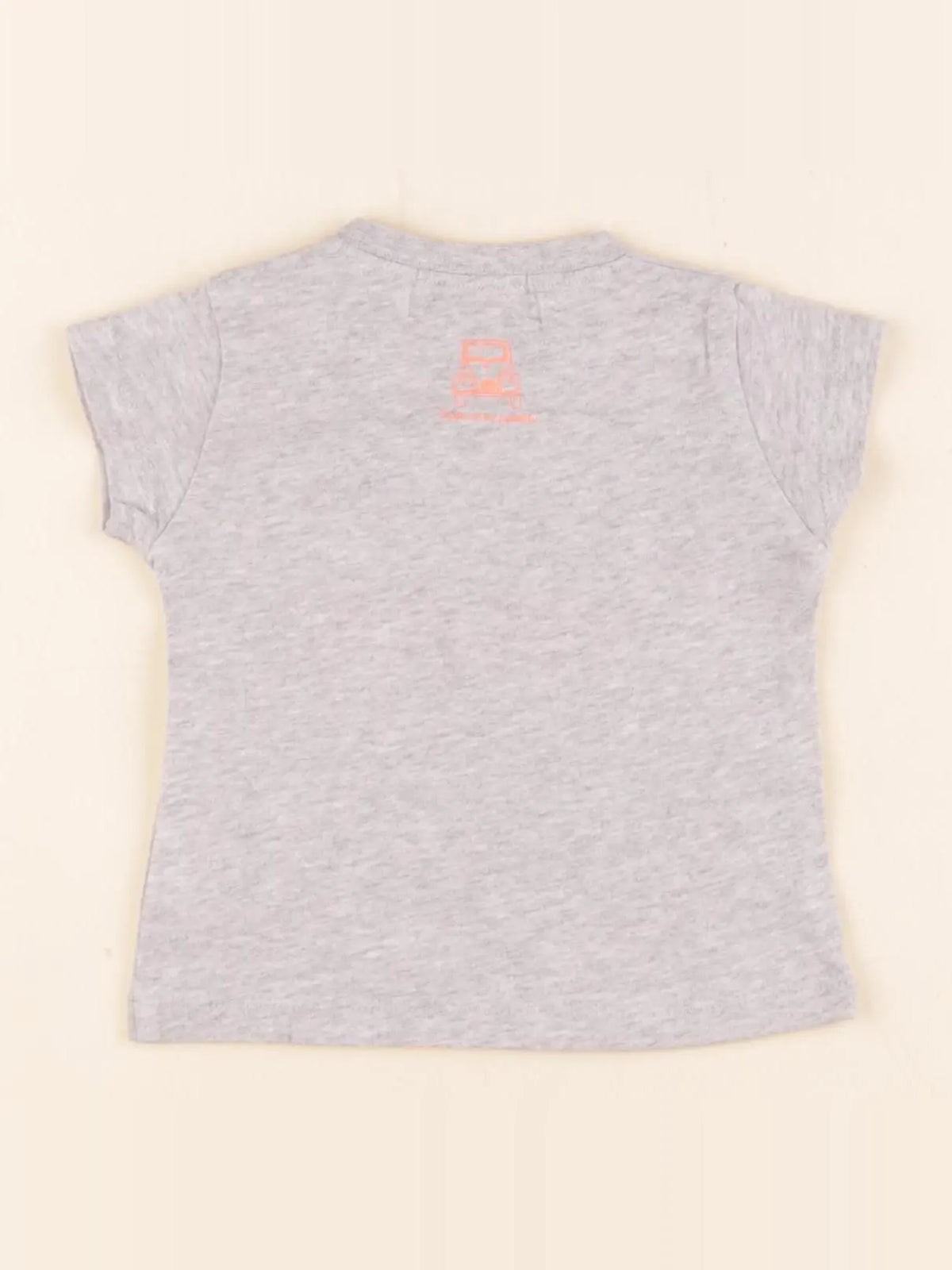 Arsène et les pipelettes - tee-shirt imprimé au dos gris - 3 mois