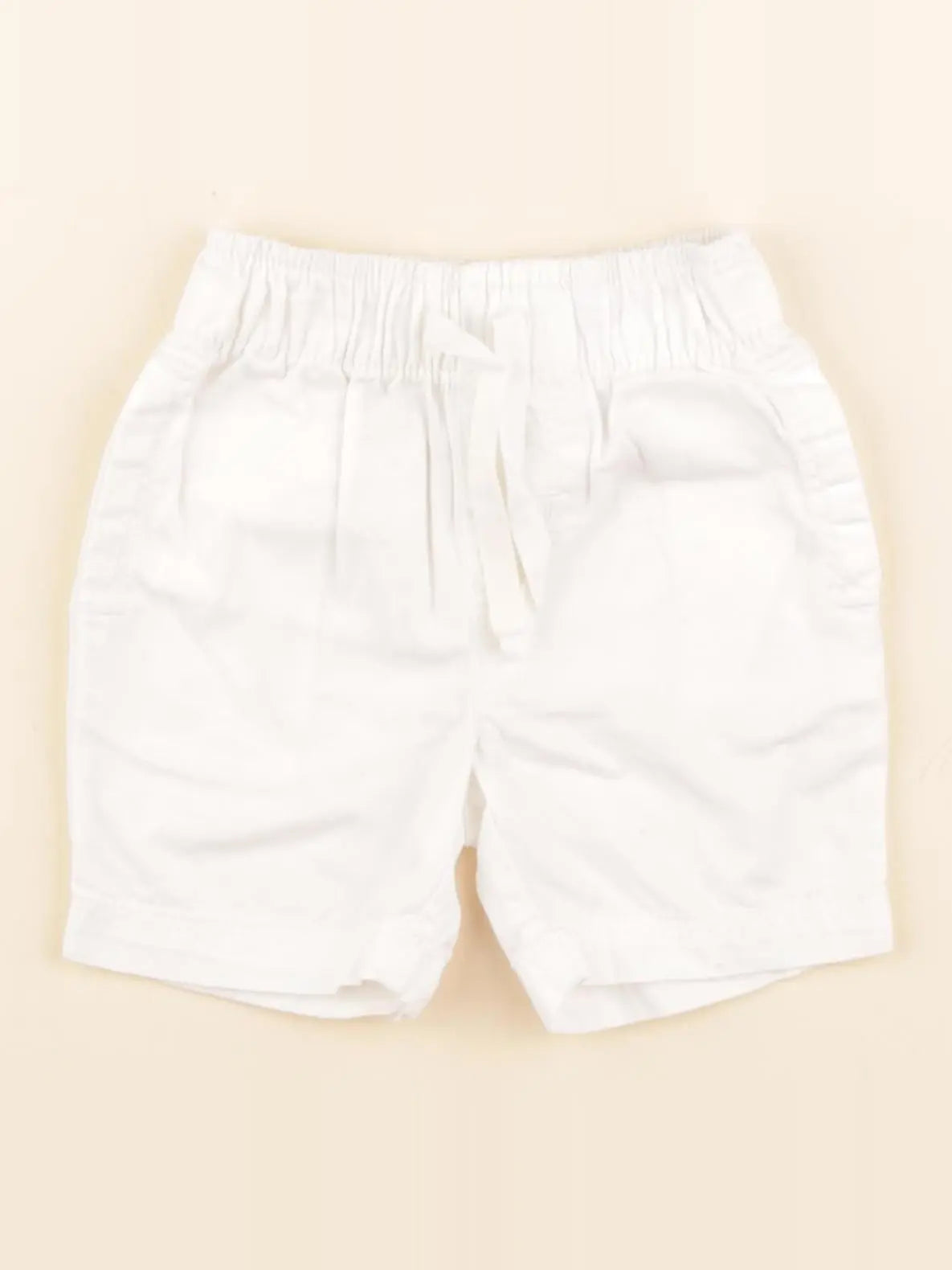 Petit Bateau - short blanc - 12 mois