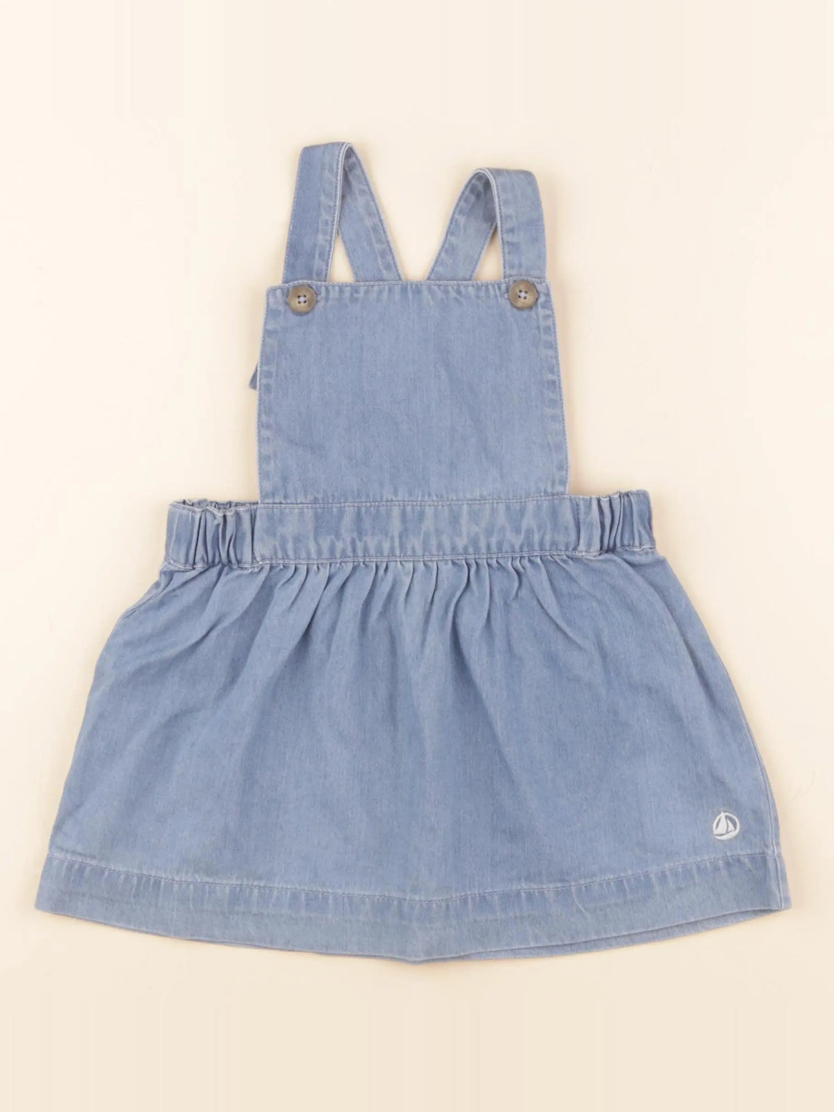 Petit Bateau - robe bleu - 18 mois
