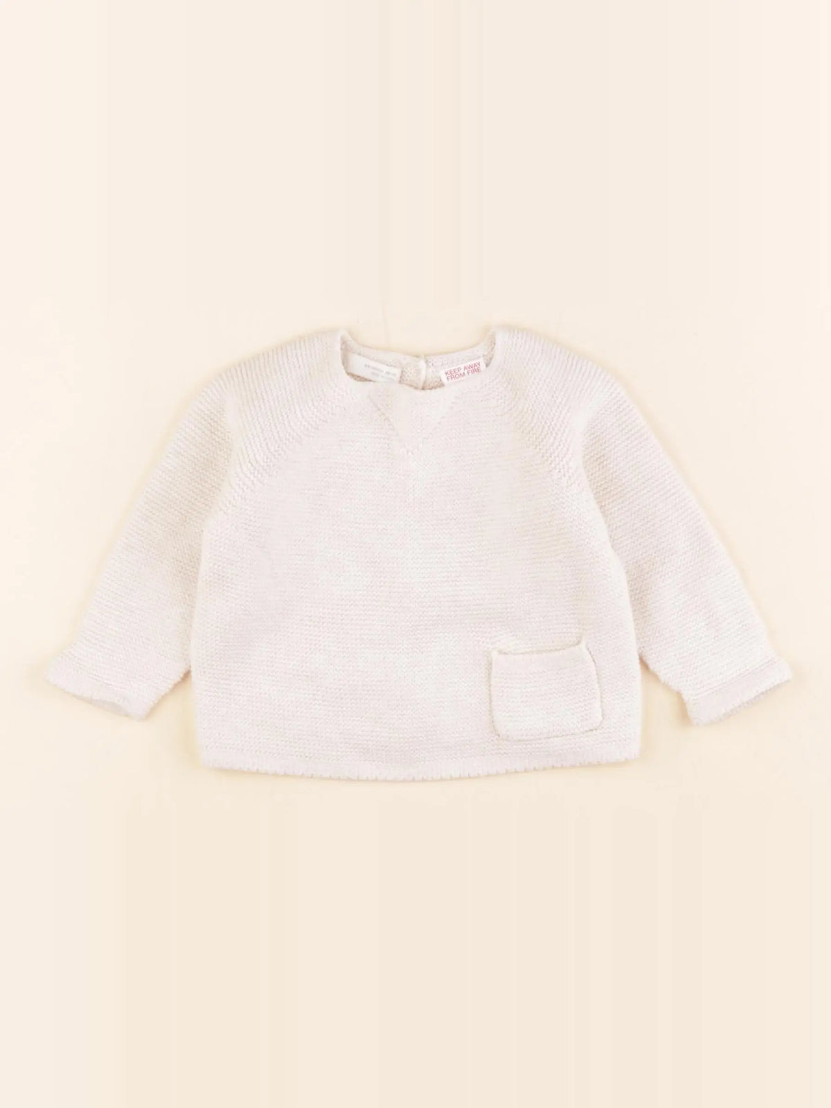 Zara - pull beige - 3/6 mois