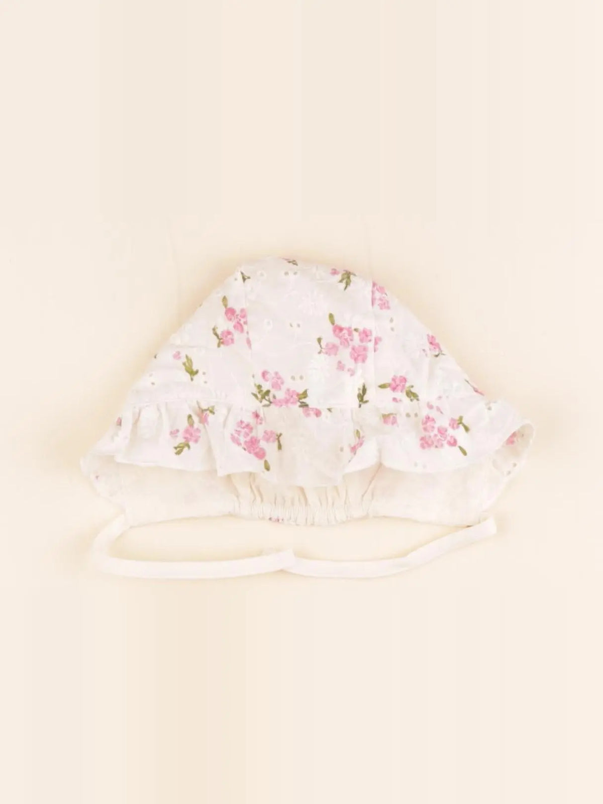 Zara - chapeau beige, rose - 6/12 mois