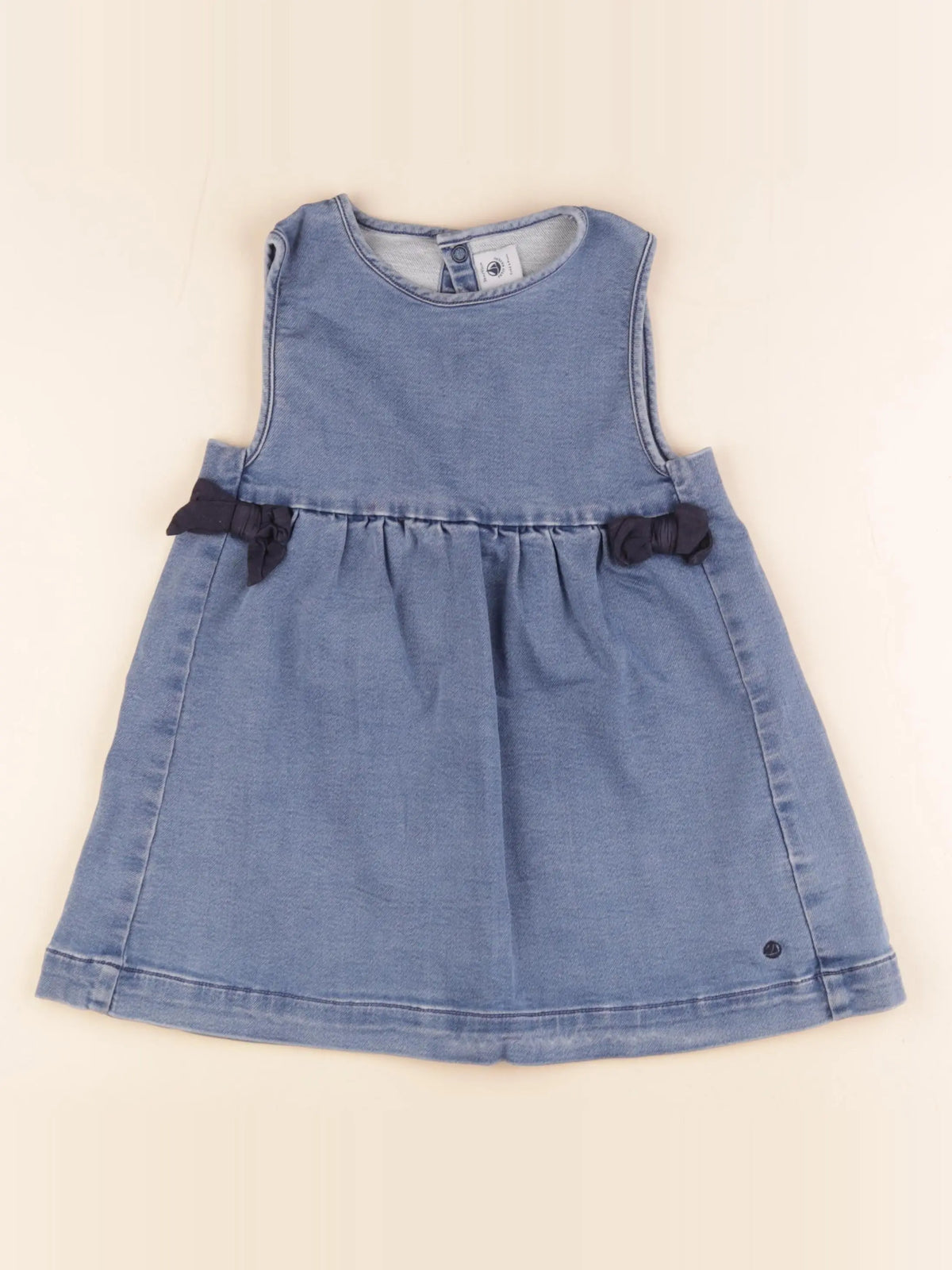 Petit Bateau - robe bleu - 36 mois