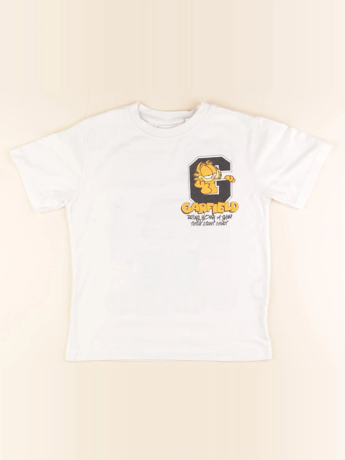 Zara - tee-shirt imprimé au dos blanc - 8/9 ans