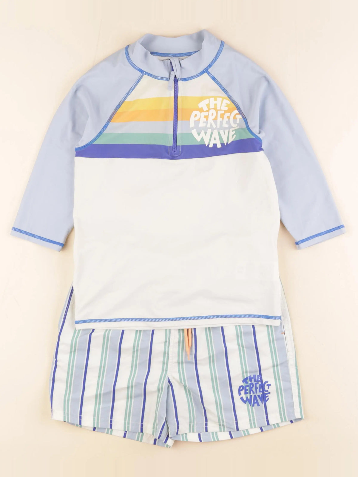 Vertbaudet - maillot de bain bleu - 10 ans