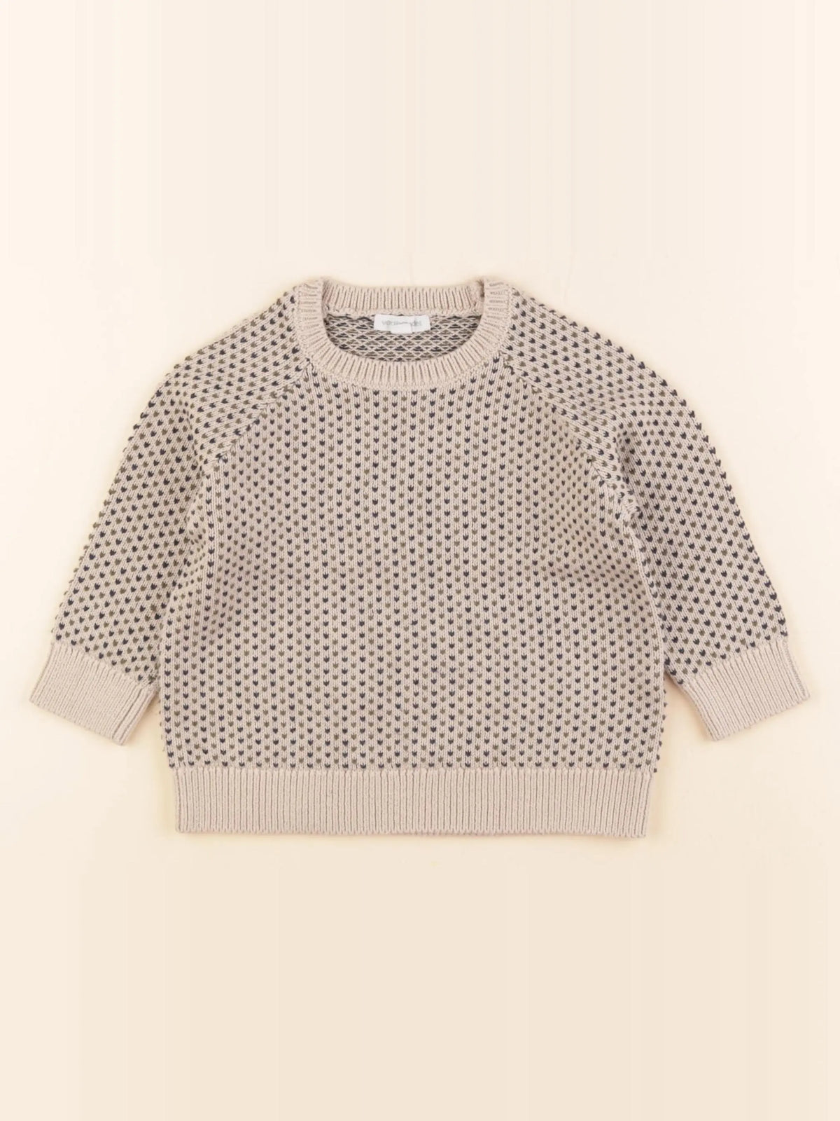 Vertbaudet - pull marron, multicolore - 2 ans