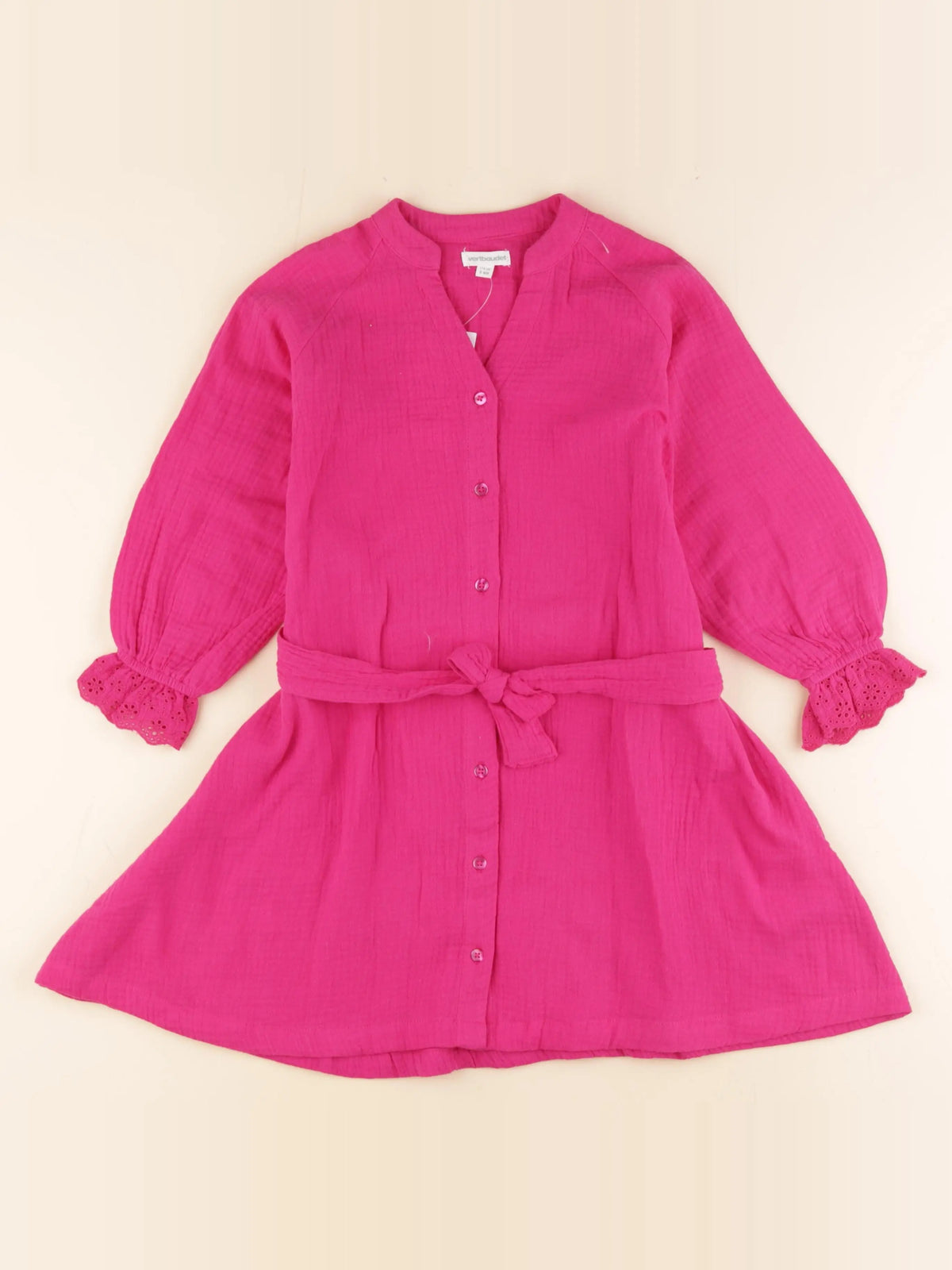 Vertbaudet - robe rose - 6 ans