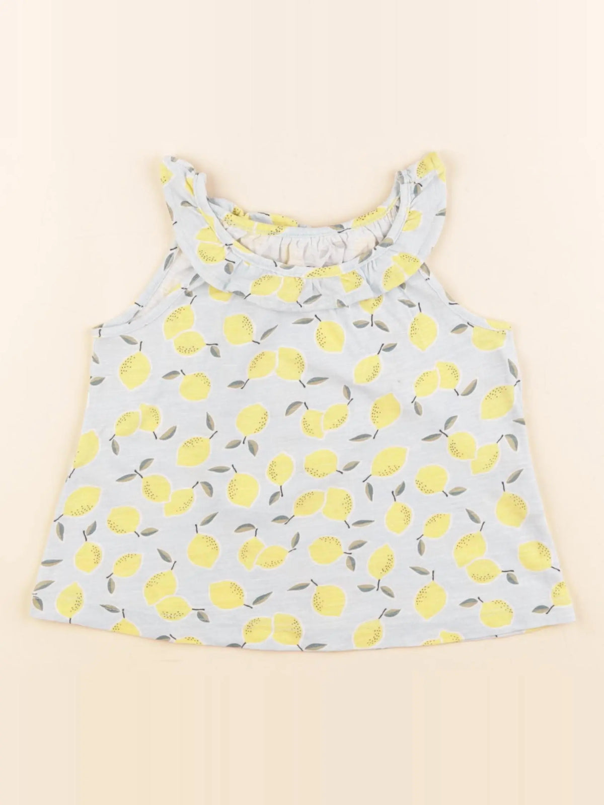 Monoprix - débardeur bleu, jaune - 3 ans