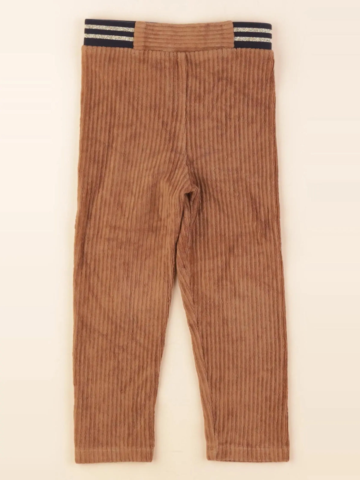 Vertbaudet - pantalon or, marron - 3 ans