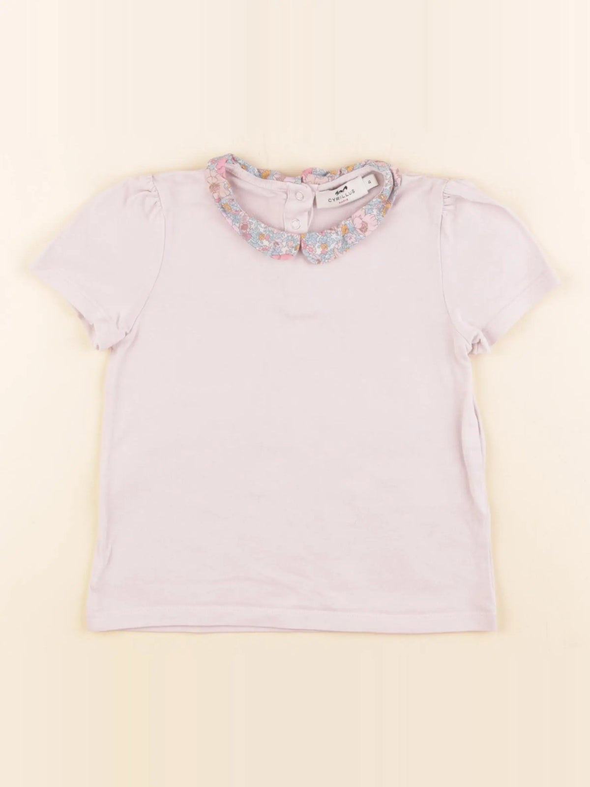 Cyrillus - tee-shirt rose - 4 ans