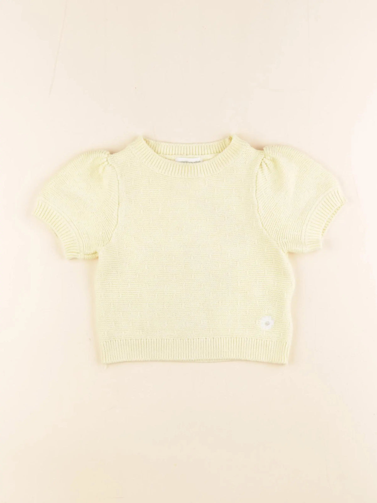 Vertbaudet - pull jaune - 2 ans