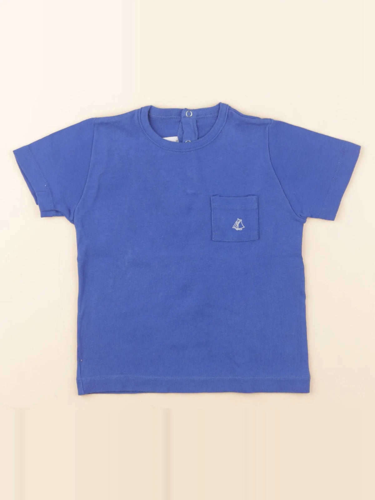 Petit Bateau - tee-shirt bleu - 36 mois