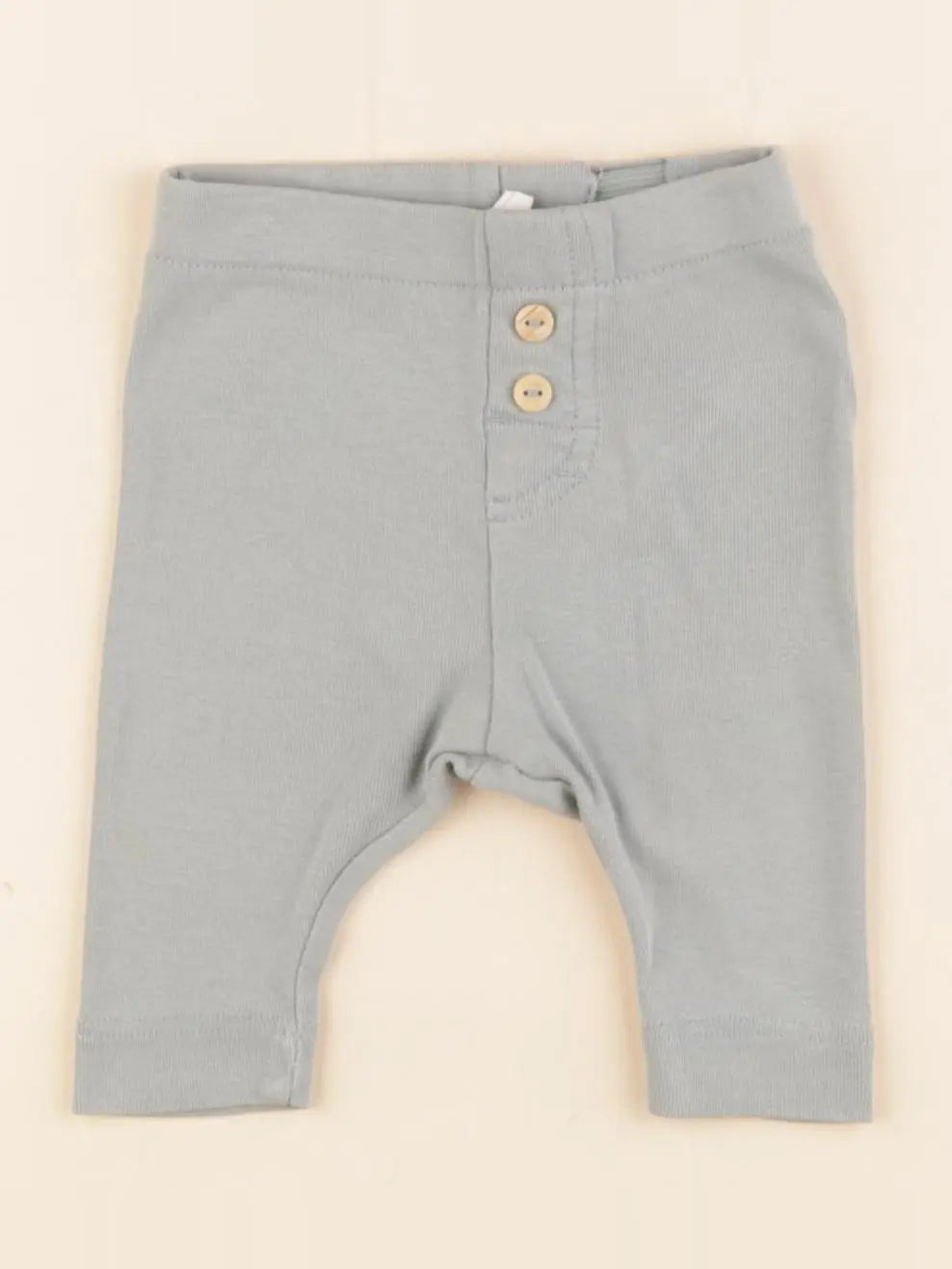 H&M - legging vert - 1/2 mois