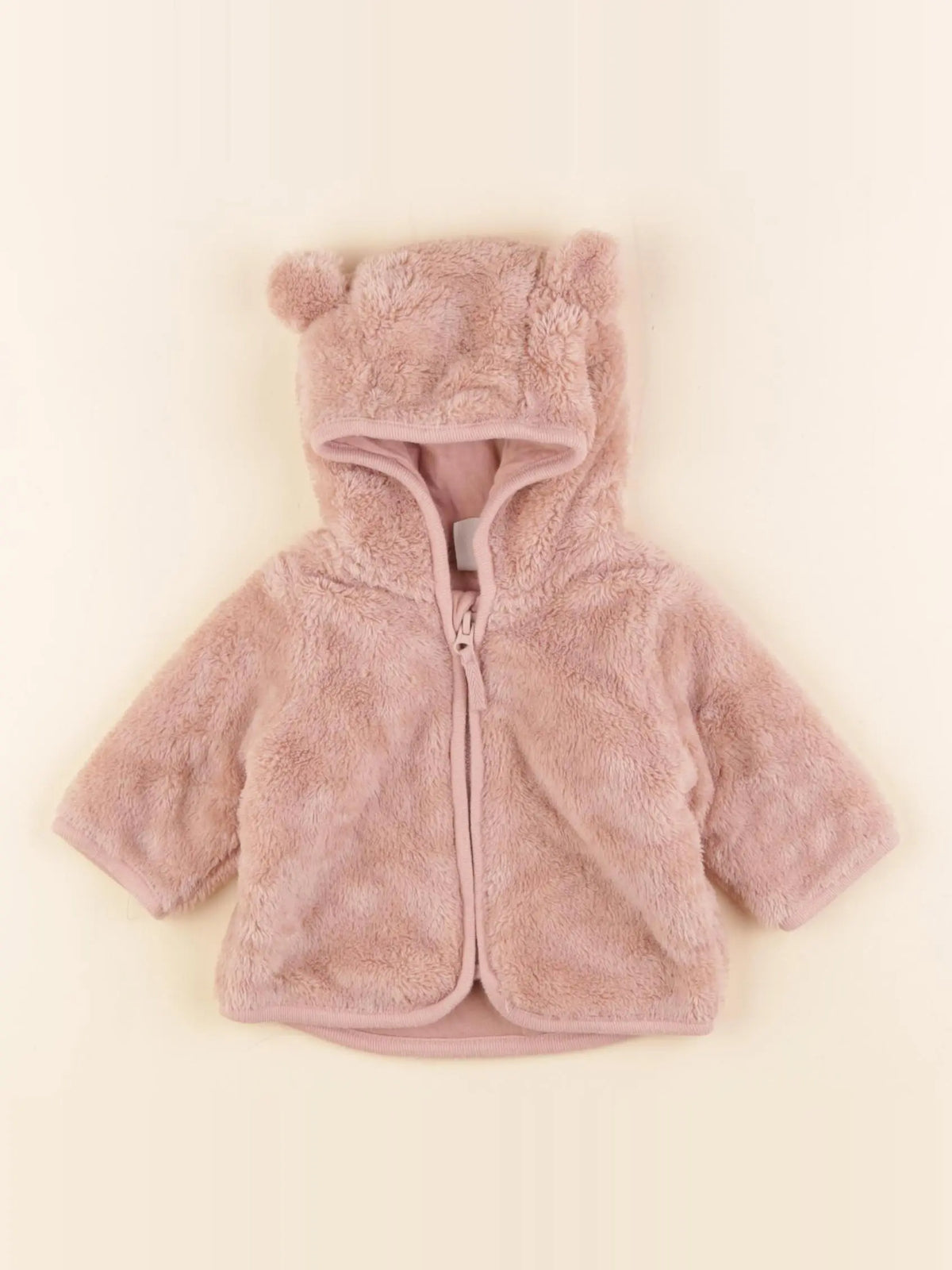 H&M - polaire rose - 0/1 mois