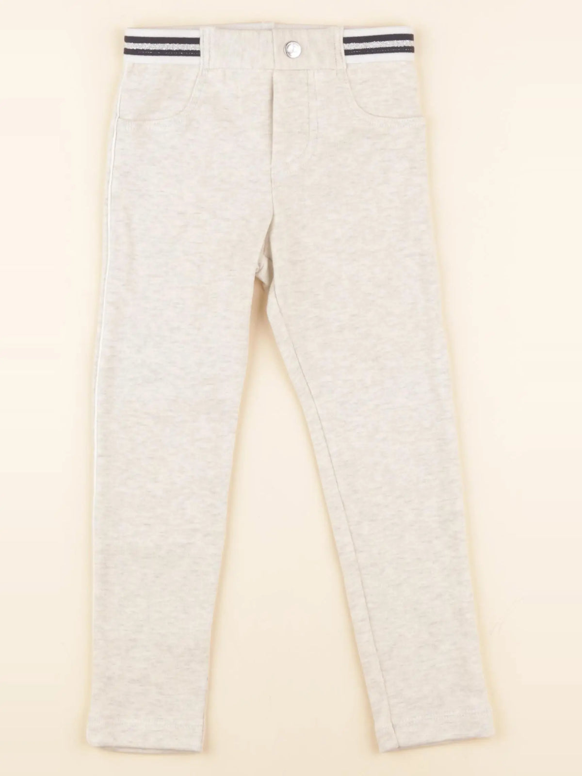 Petit Bateau - legging gris, argent - 3 ans