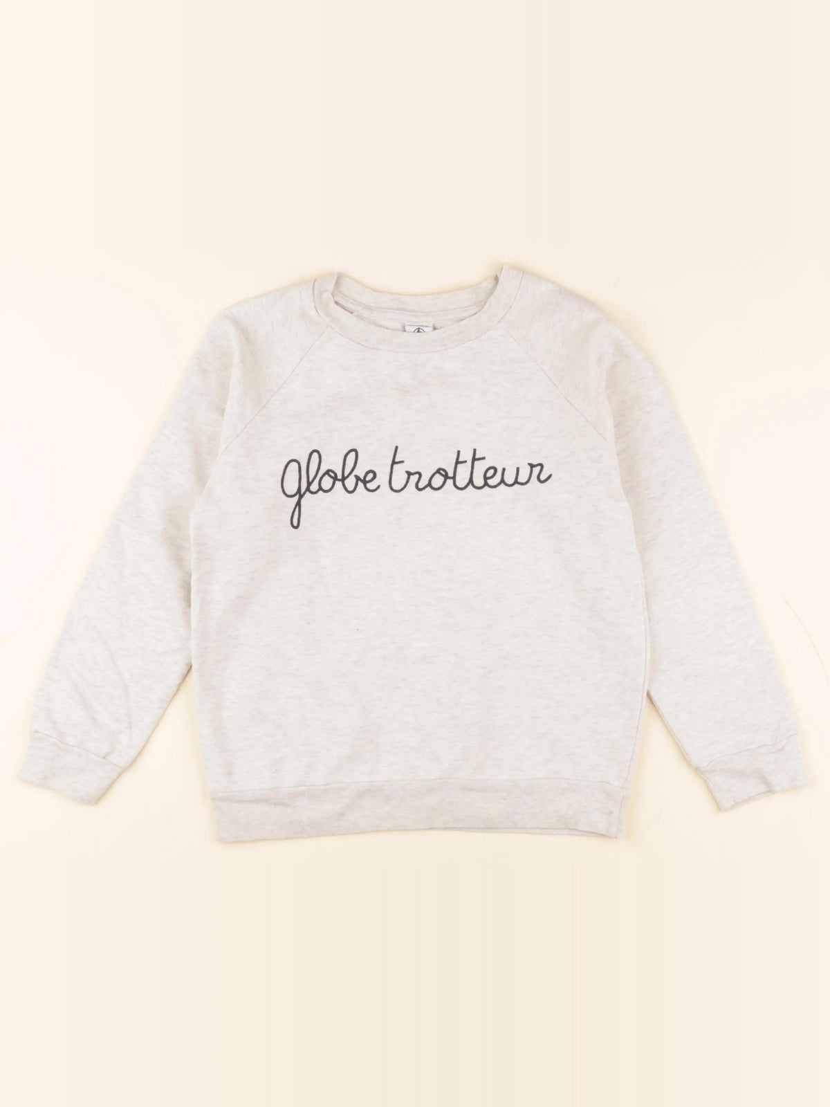 Petit Bateau - sweat gris - 8 ans
