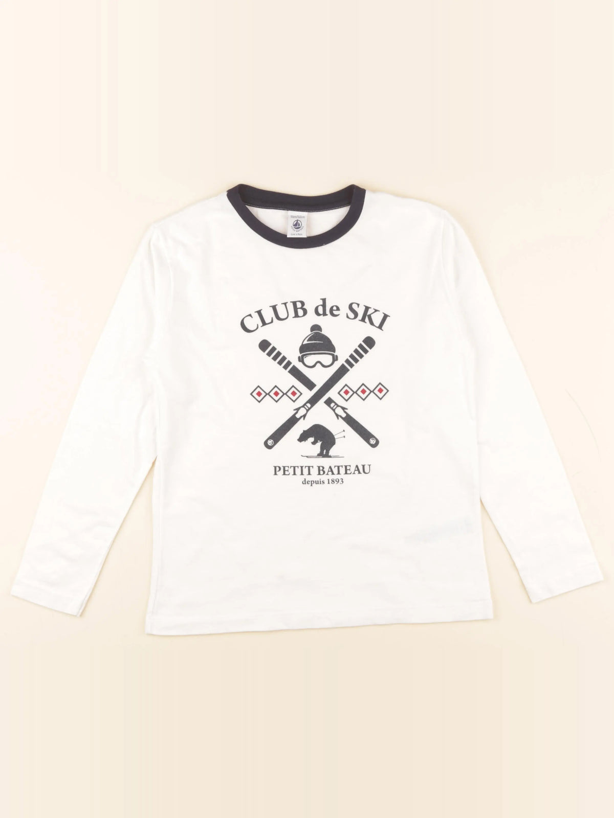 Petit Bateau - tee-shirt blanc - 10 ans