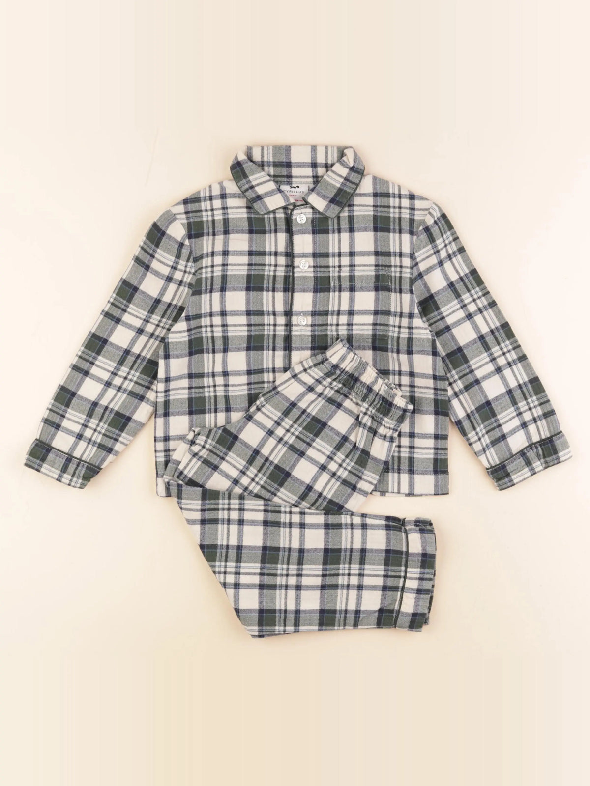 Cyrillus - pyjama coton vert - 3 ans
