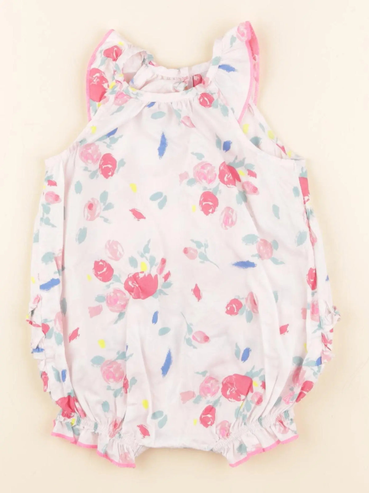 Petit Bateau - combinaison multicolore - 6 mois
