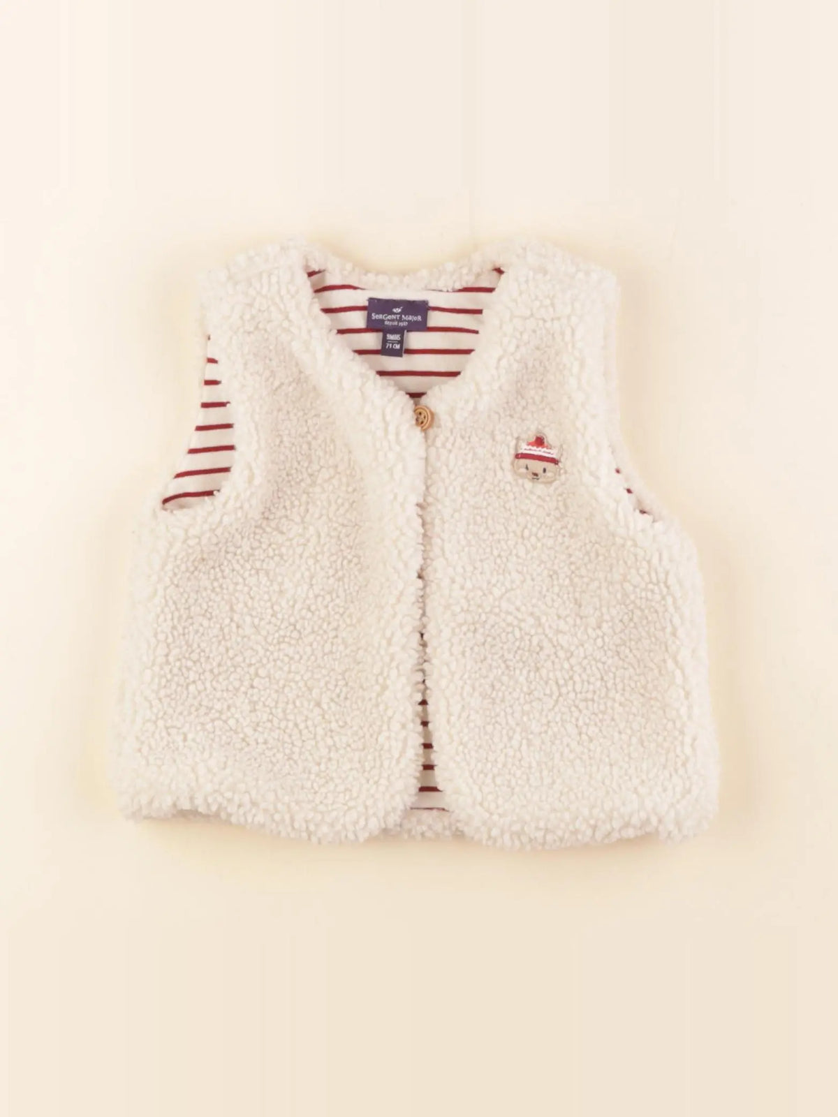 Sergent Major - gilet marron - 9 mois
