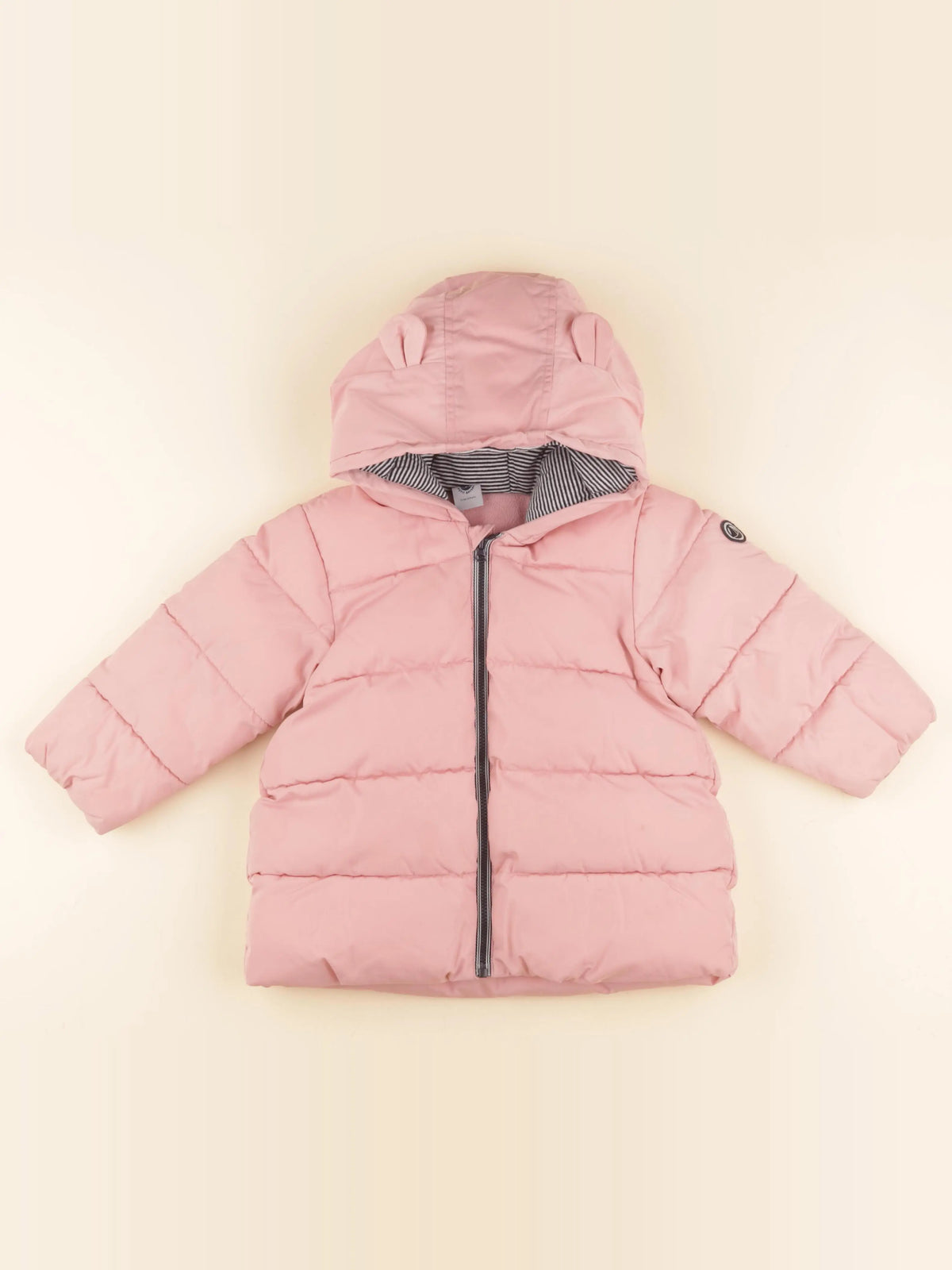 Petit Bateau - doudoune rose - 24 mois