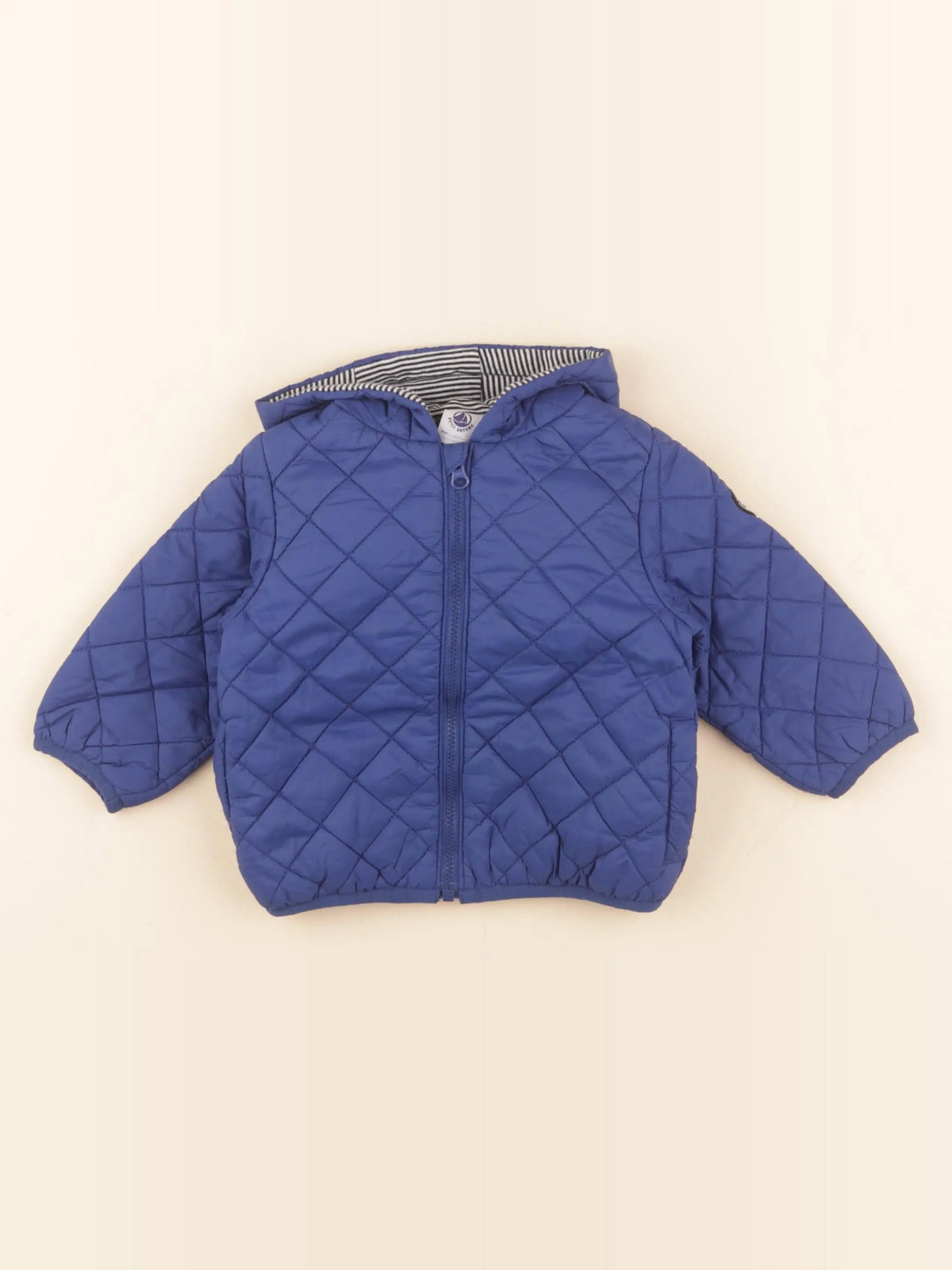 Petit Bateau - doudoune bleu - 12 mois