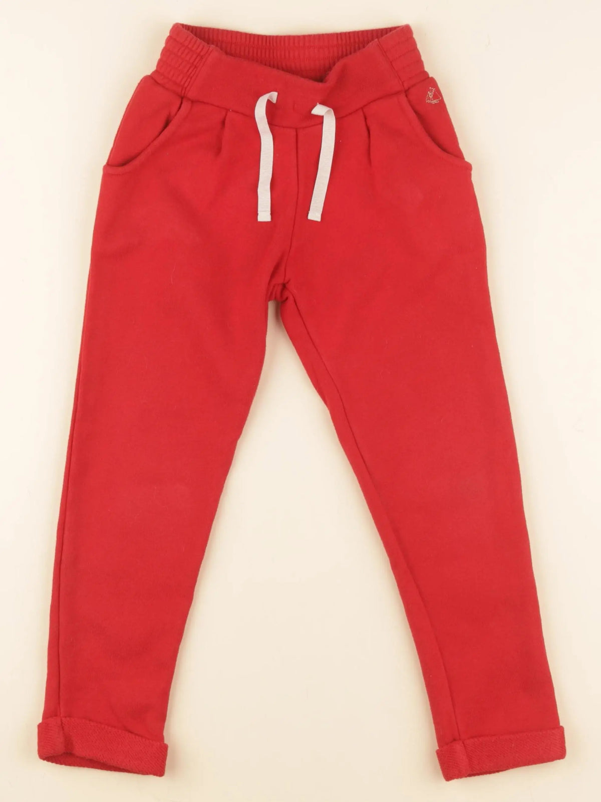 Petit Bateau - jogging rouge - 6 ans