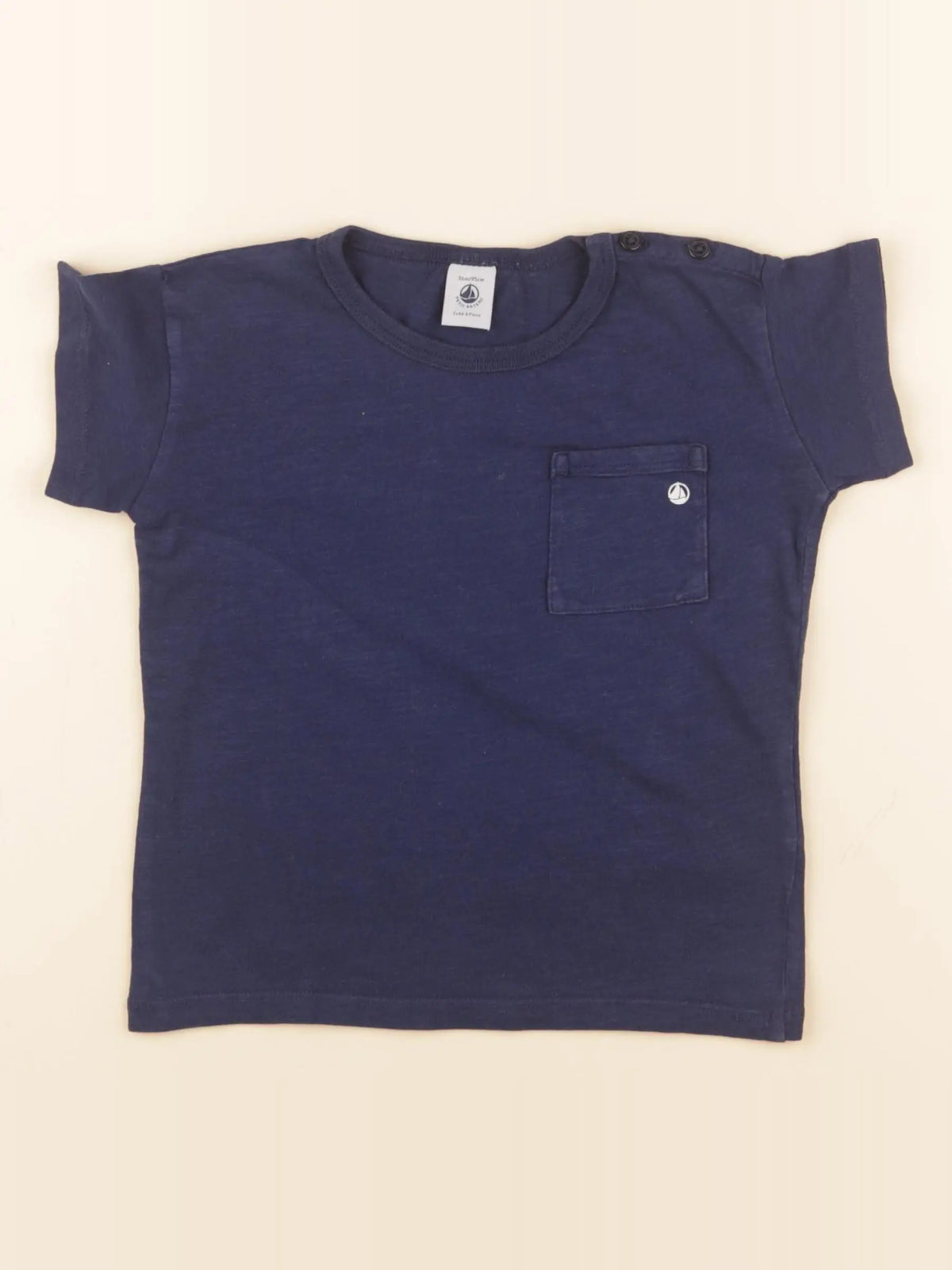Petit Bateau - tee-shirt bleu - 36 mois