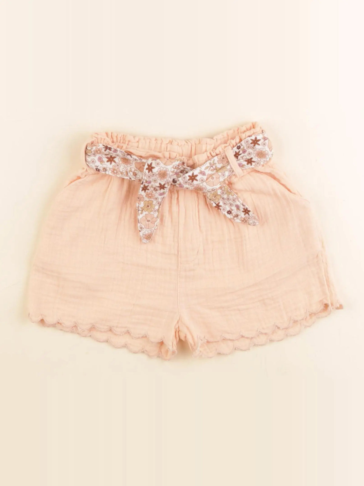 Vertbaudet - short orange - 2 ans