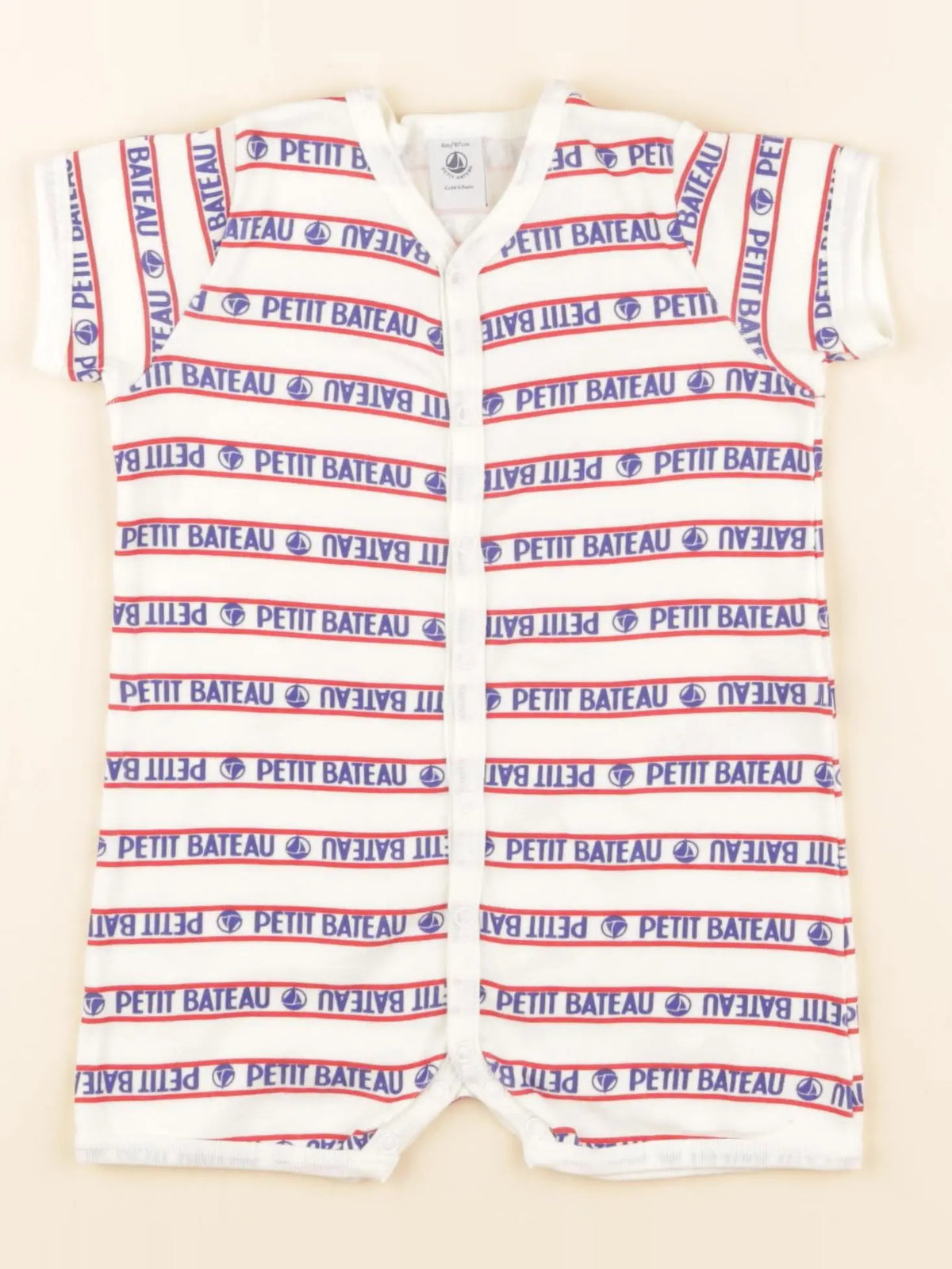 Petit Bateau - combinaison rouge - 6 mois