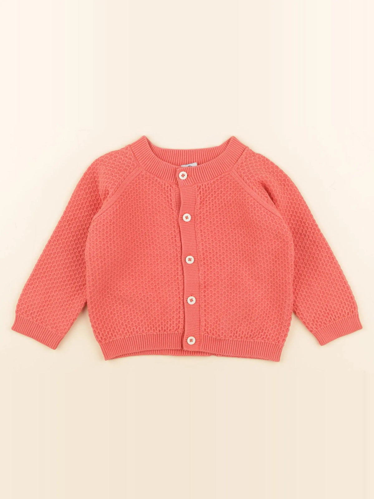 Petit Bateau - gilet rose - 18 mois