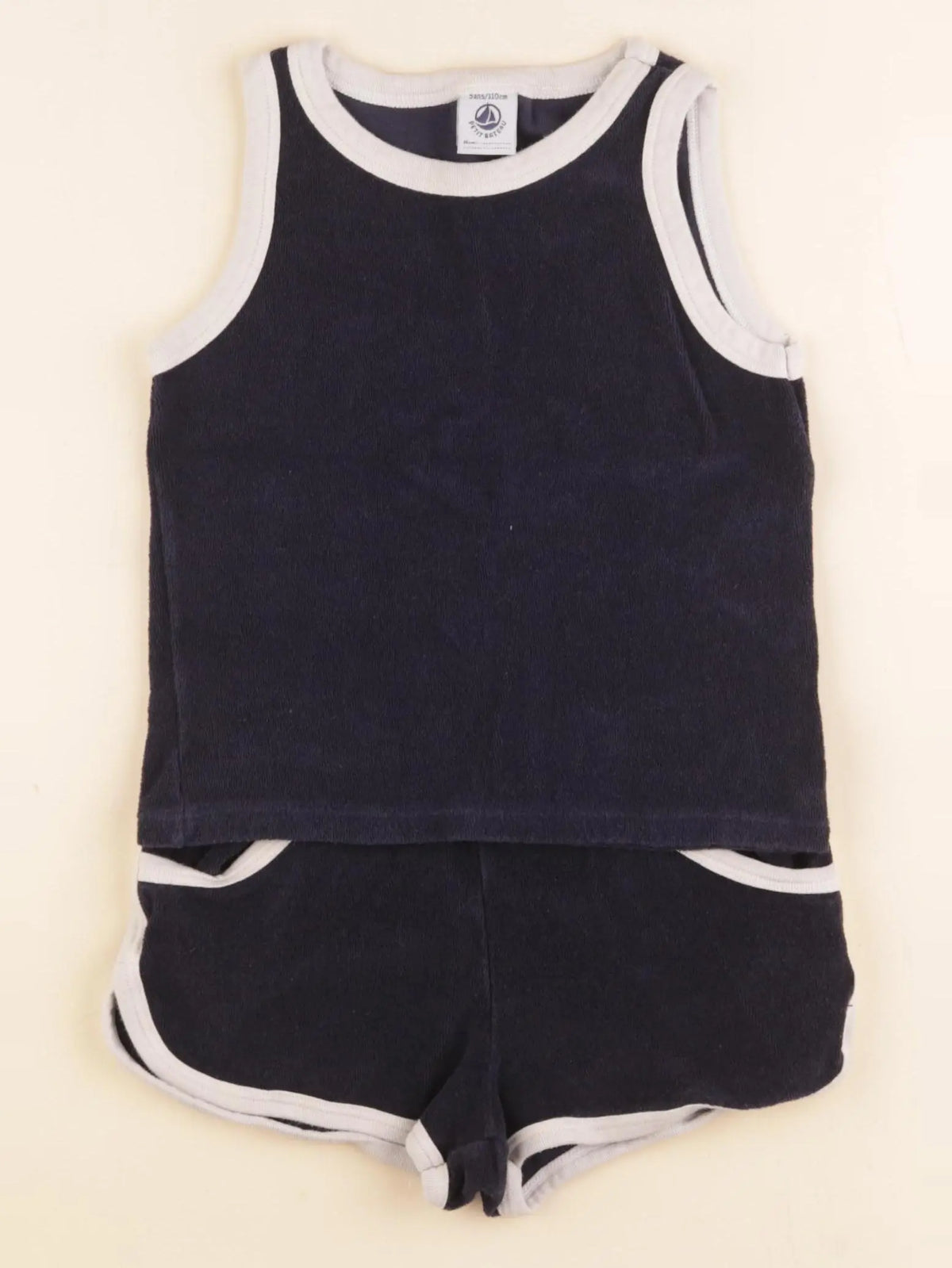 Petit Bateau - ensemble bleu - 5 ans