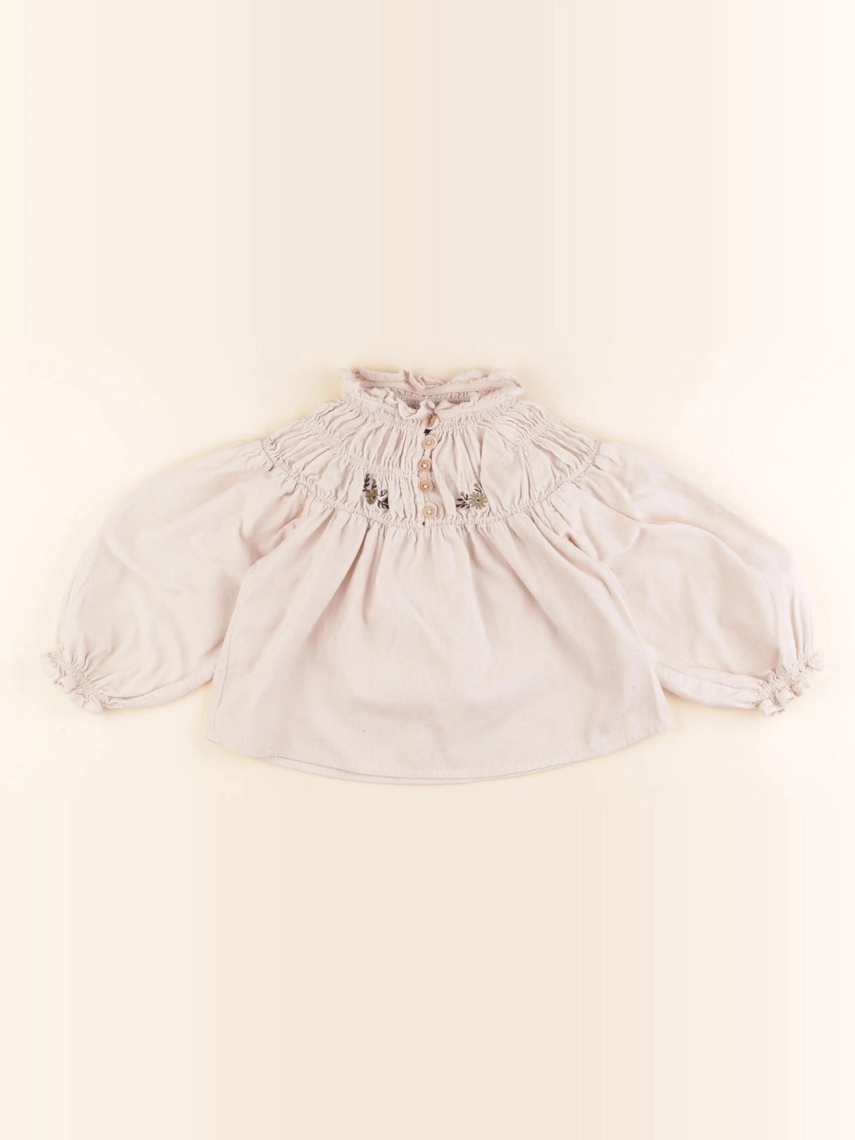 Monoprix - blouse beige - 5 ans
