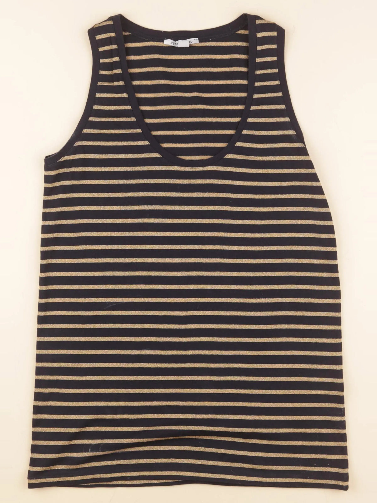 Petit Bateau - débardeur bleu, or - 14 ans