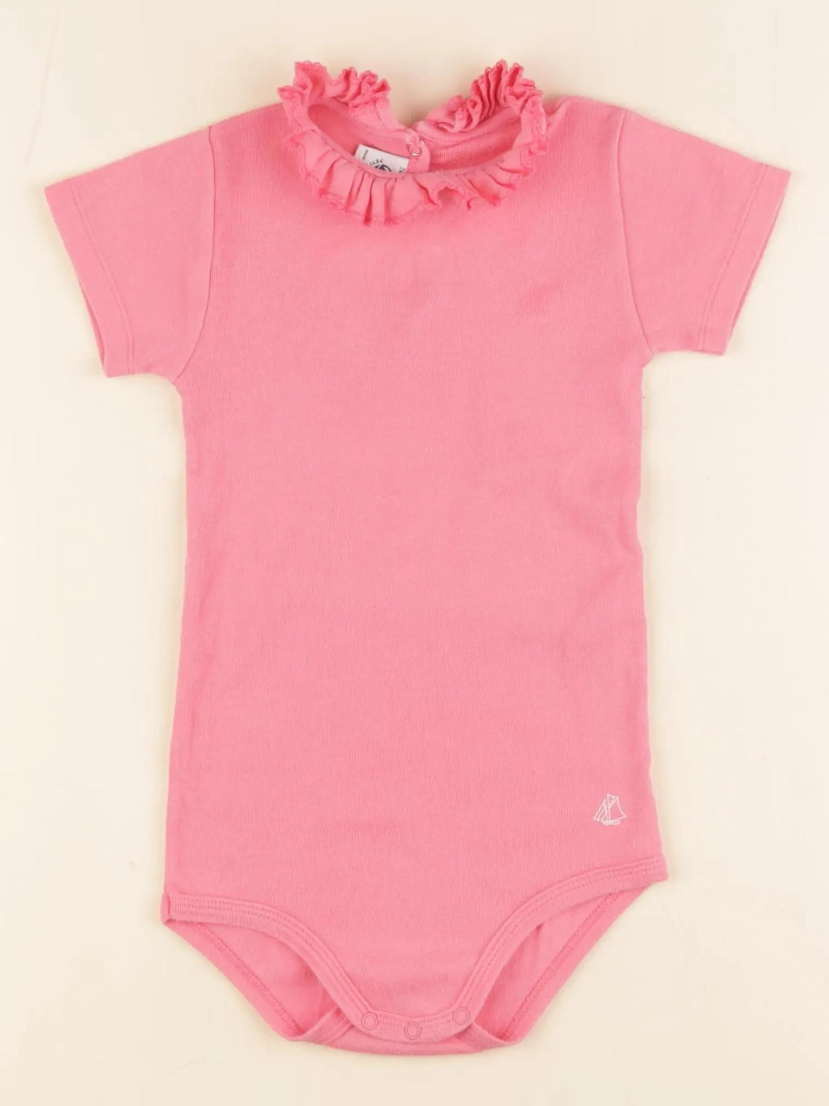 Petit Bateau - body à col rose - 24 mois