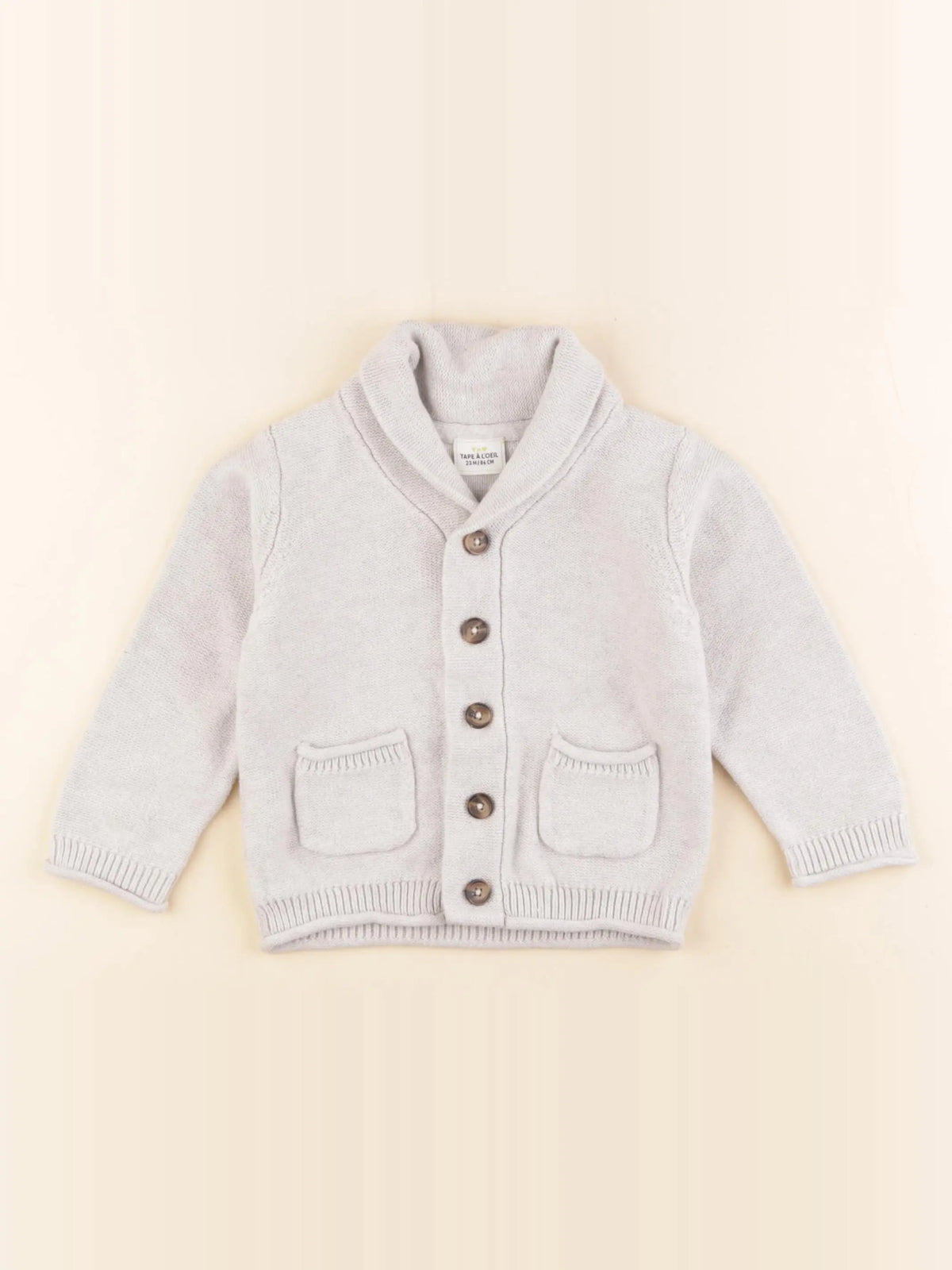 Tape à l'oeil - gilet gris - 24 mois