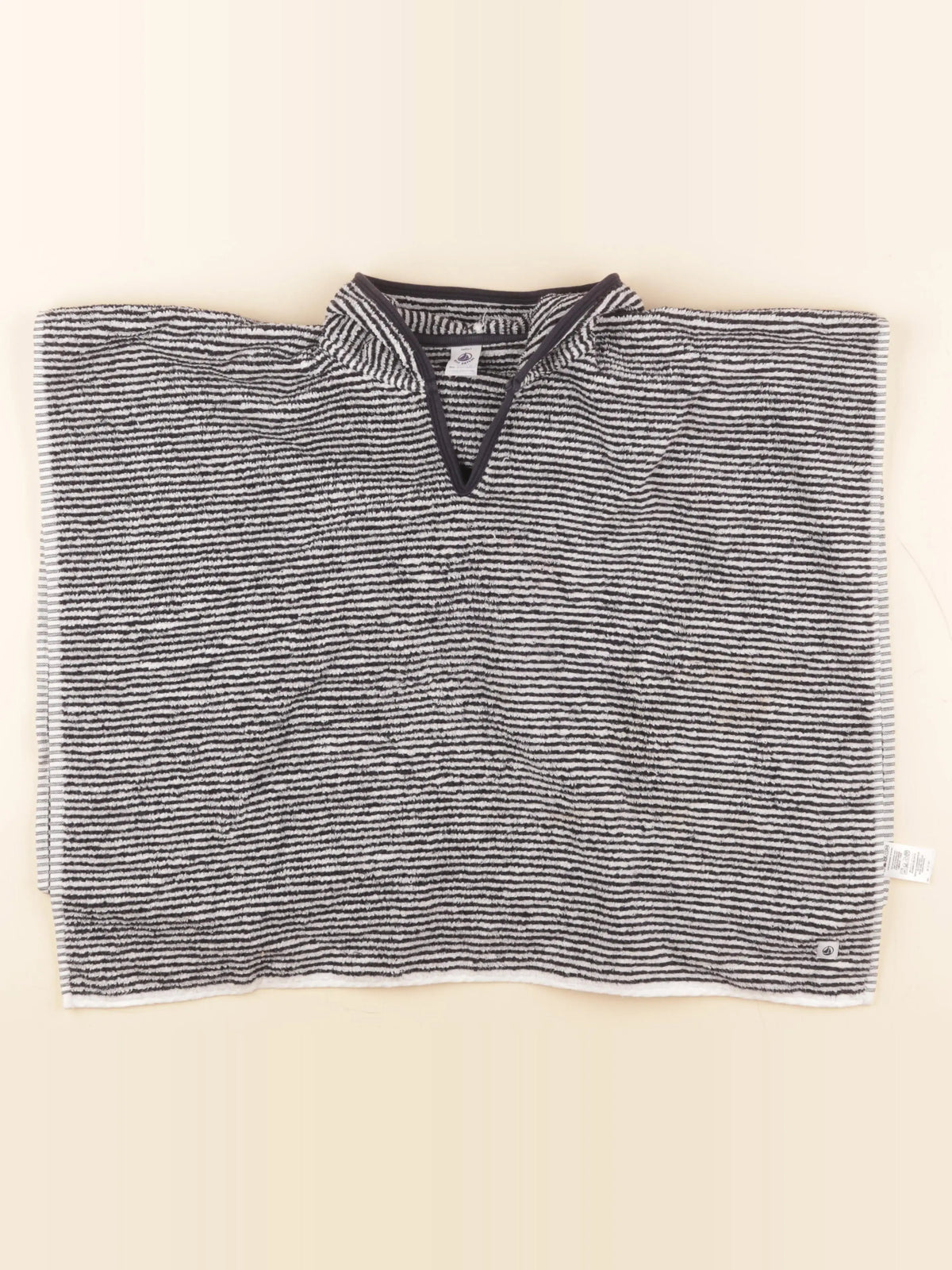 Petit Bateau - cape de bain bleu - 12/24 mois