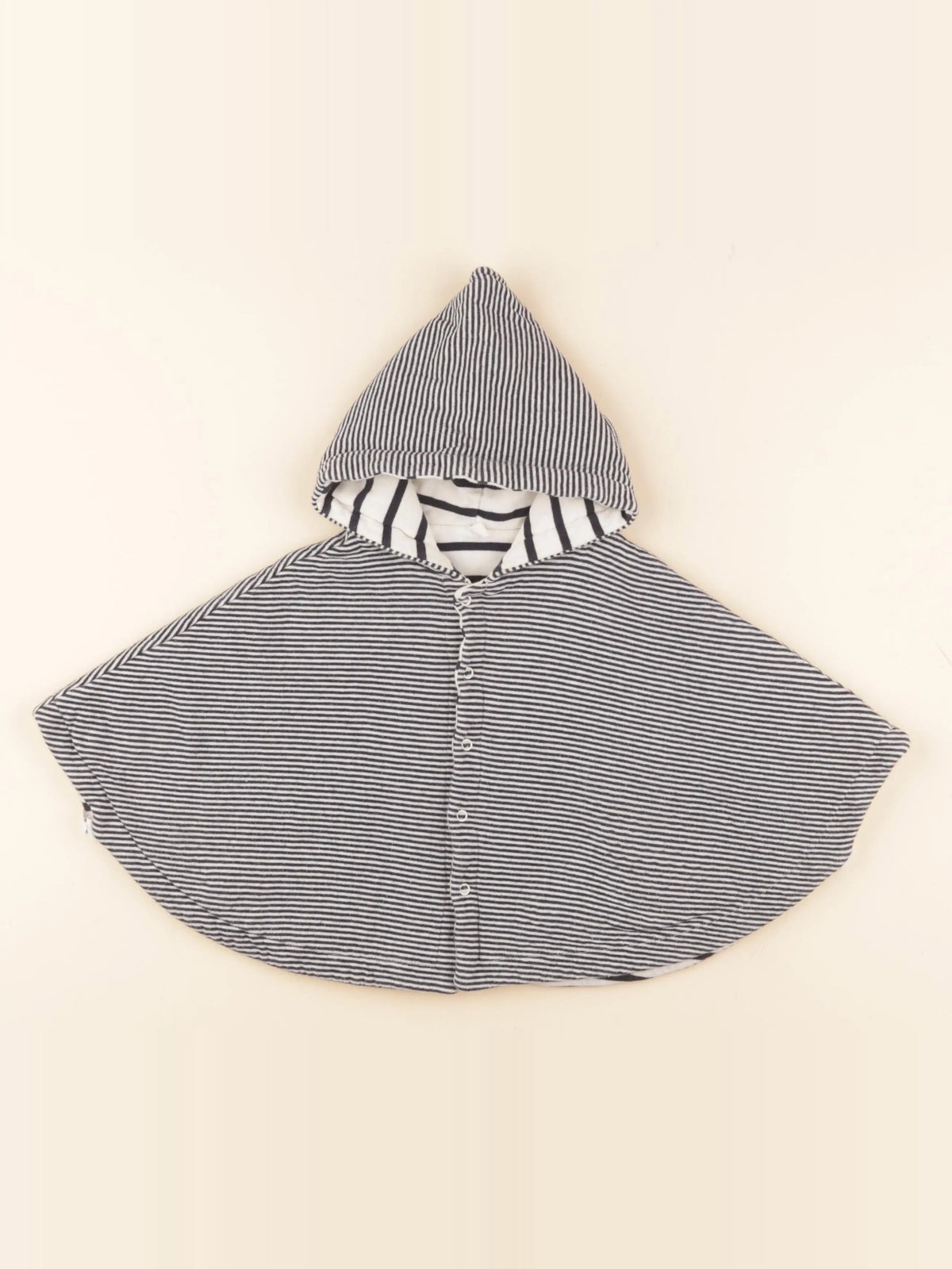 Petit Bateau - cape bleu - 0/6 mois