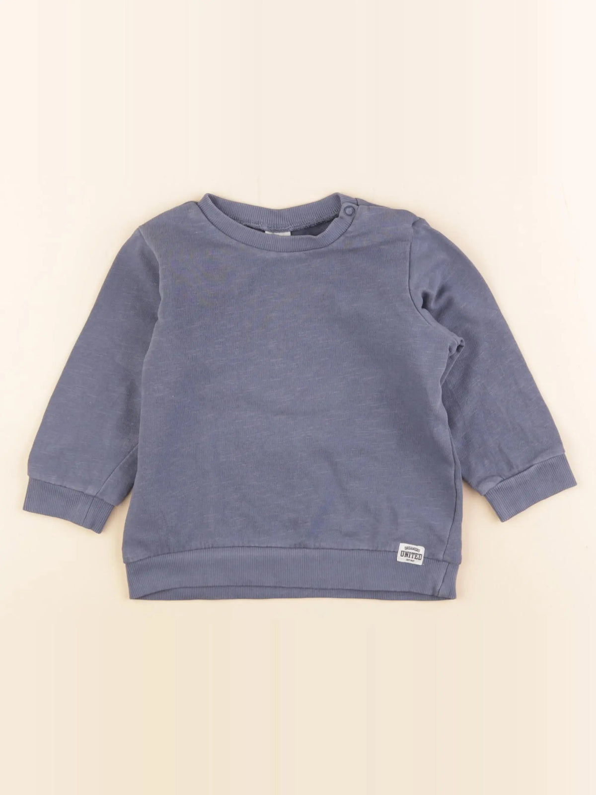 H&M - sweat bleu - 18 mois