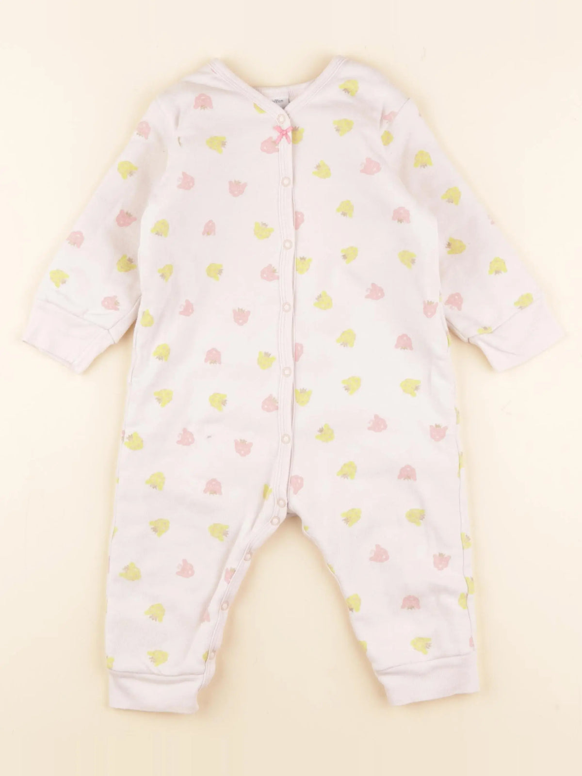 Petit Bateau - pyjama coton rose - 18 mois