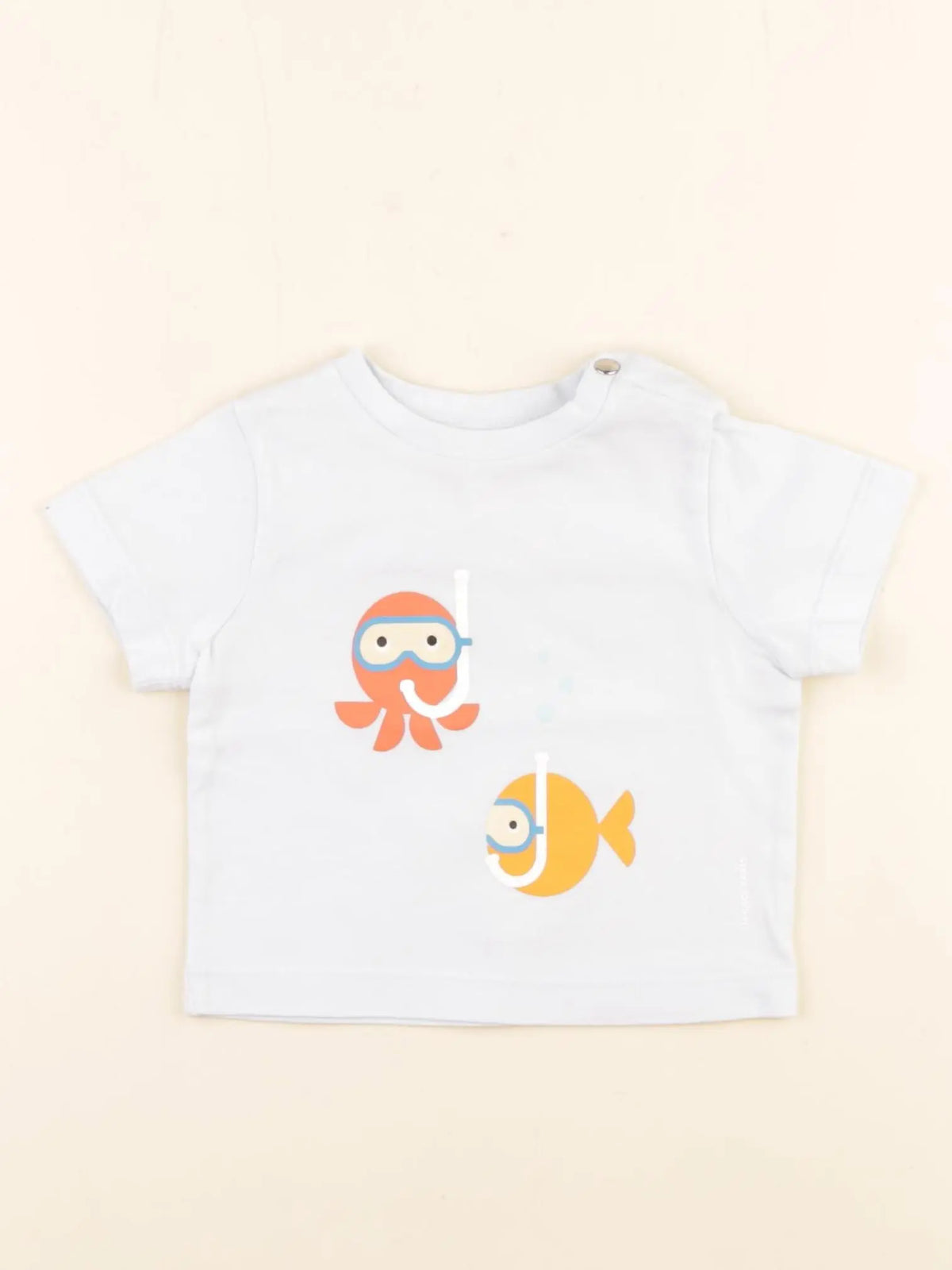 Jacadi - tee-shirt bleu - 6 mois