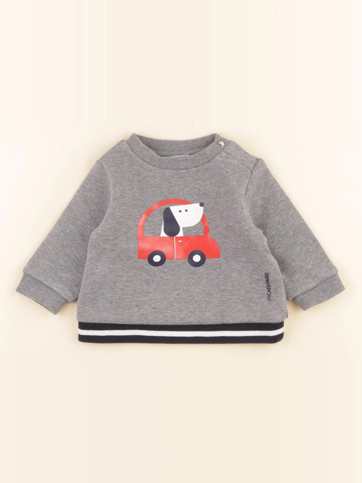Jacadi - sweat gris - 6 mois