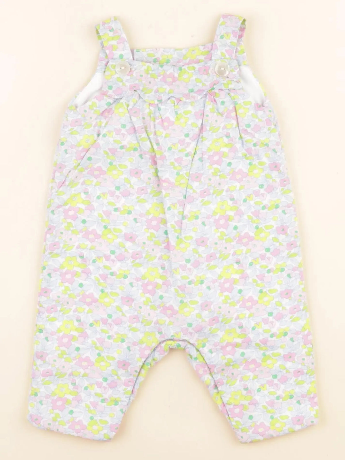 Jacadi - salopette liberty multicolore - 3 mois